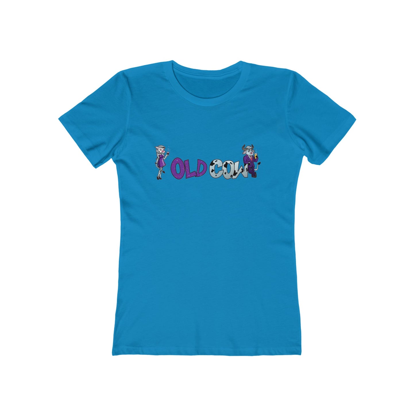 "Old Cow" 100% Cotton Women's Boyfriend T-Shirt