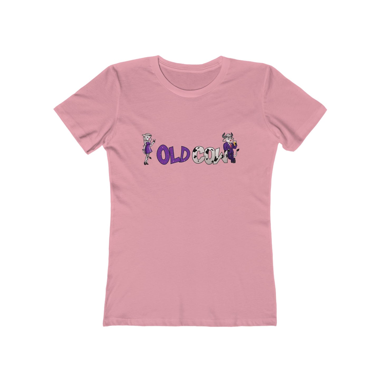 "Old Cow" 100% Cotton Women's Boyfriend T-Shirt