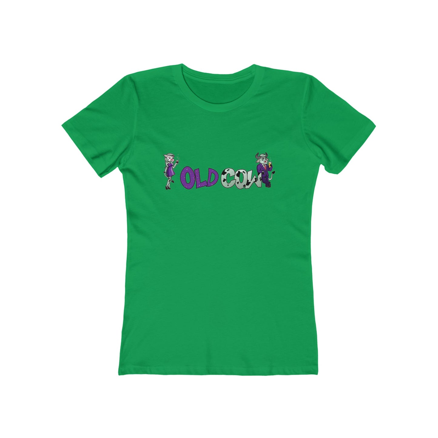 "Old Cow" 100% Cotton Women's Boyfriend T-Shirt