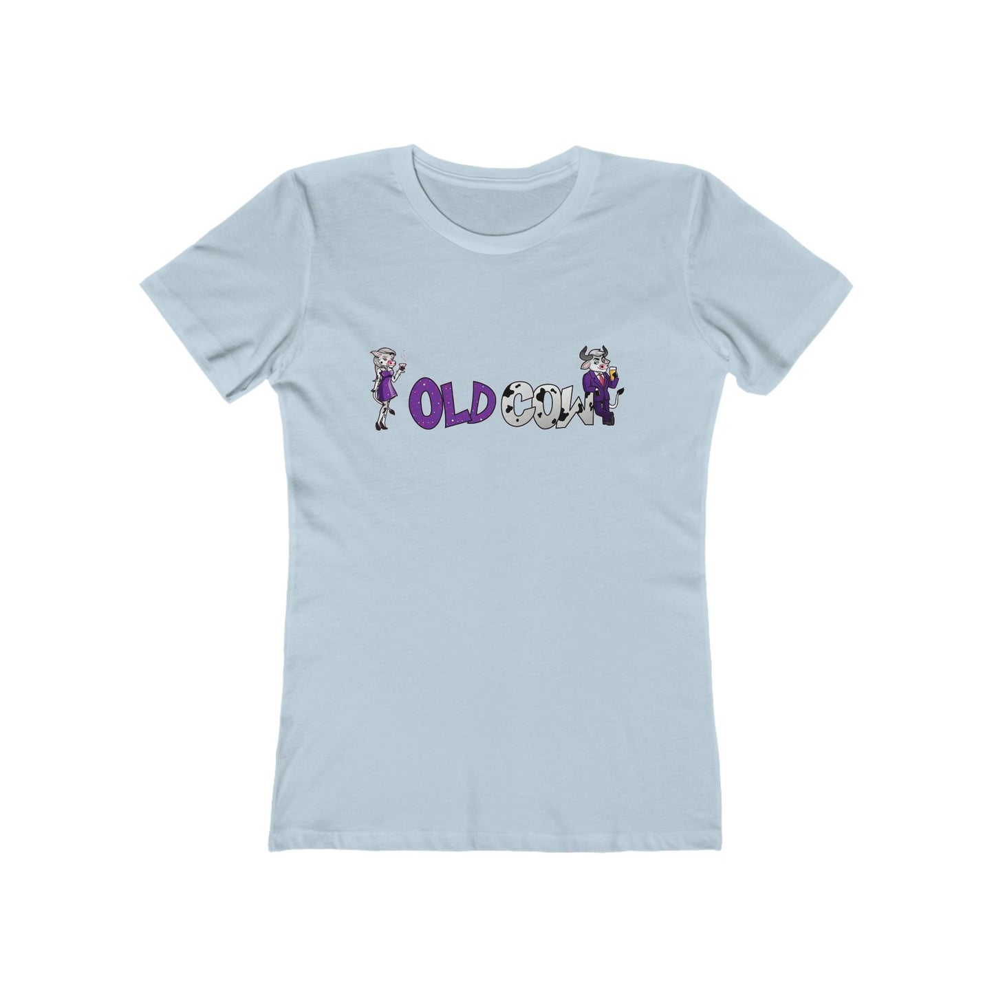"Old Cow" 100% Cotton Women's Boyfriend T-Shirt