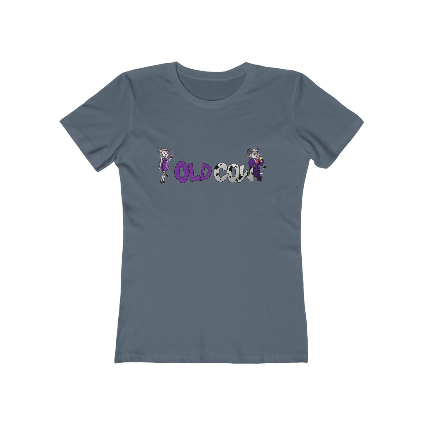 "Old Cow" 100% Cotton Women's Boyfriend T-Shirt