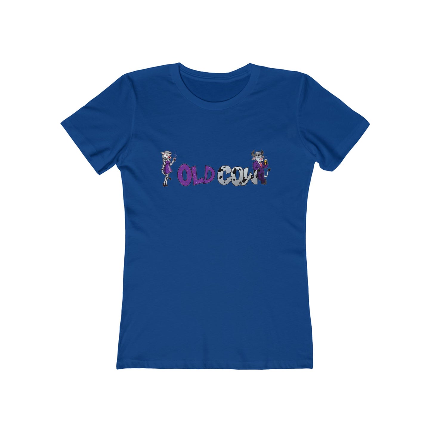 "Old Cow" 100% Cotton Women's Boyfriend T-Shirt
