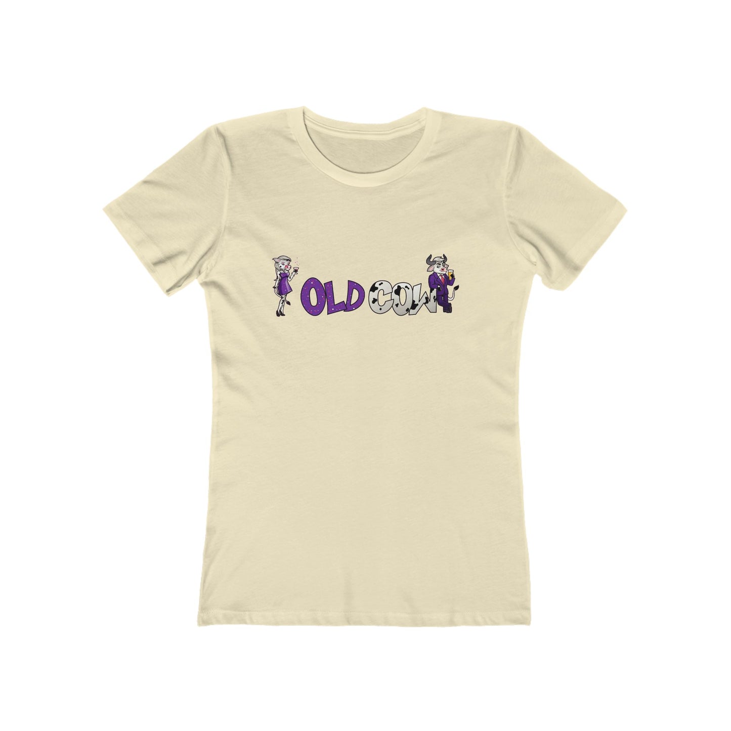 "Old Cow" 100% Cotton Women's Boyfriend T-Shirt