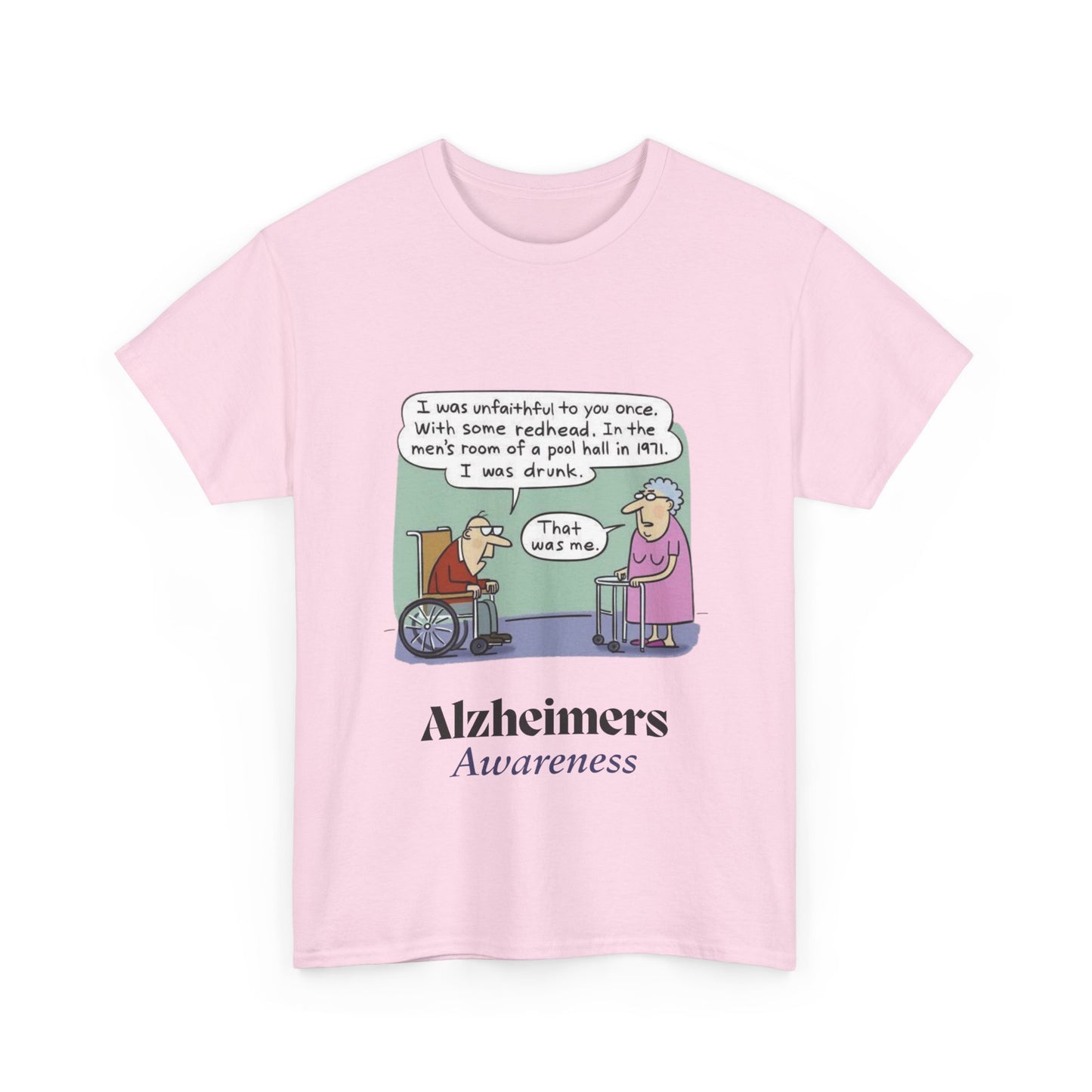 "Alzheimers Awareness" 100% Cotton T-Shirt (Unisex)