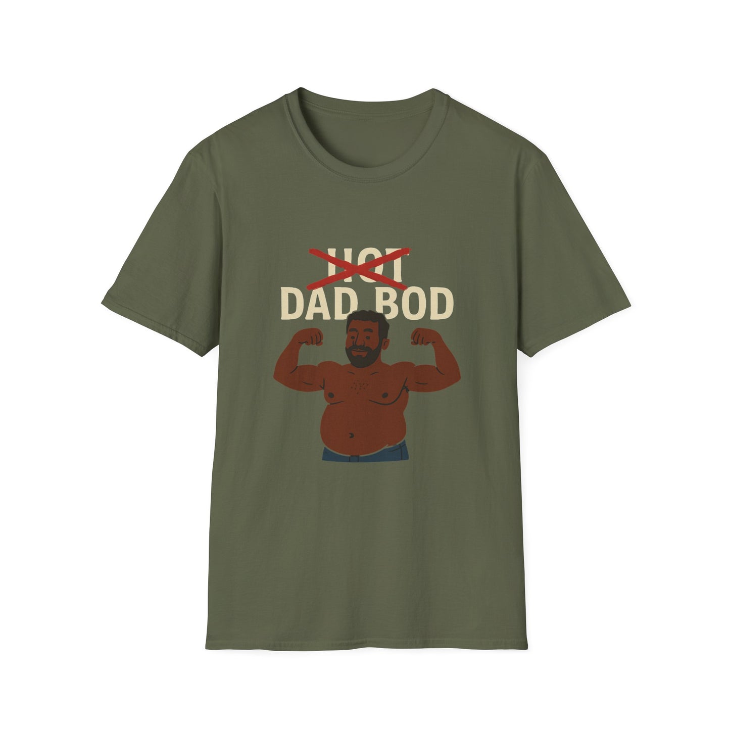 Vintage Hot Dad Bod Softstyle T-Shirt