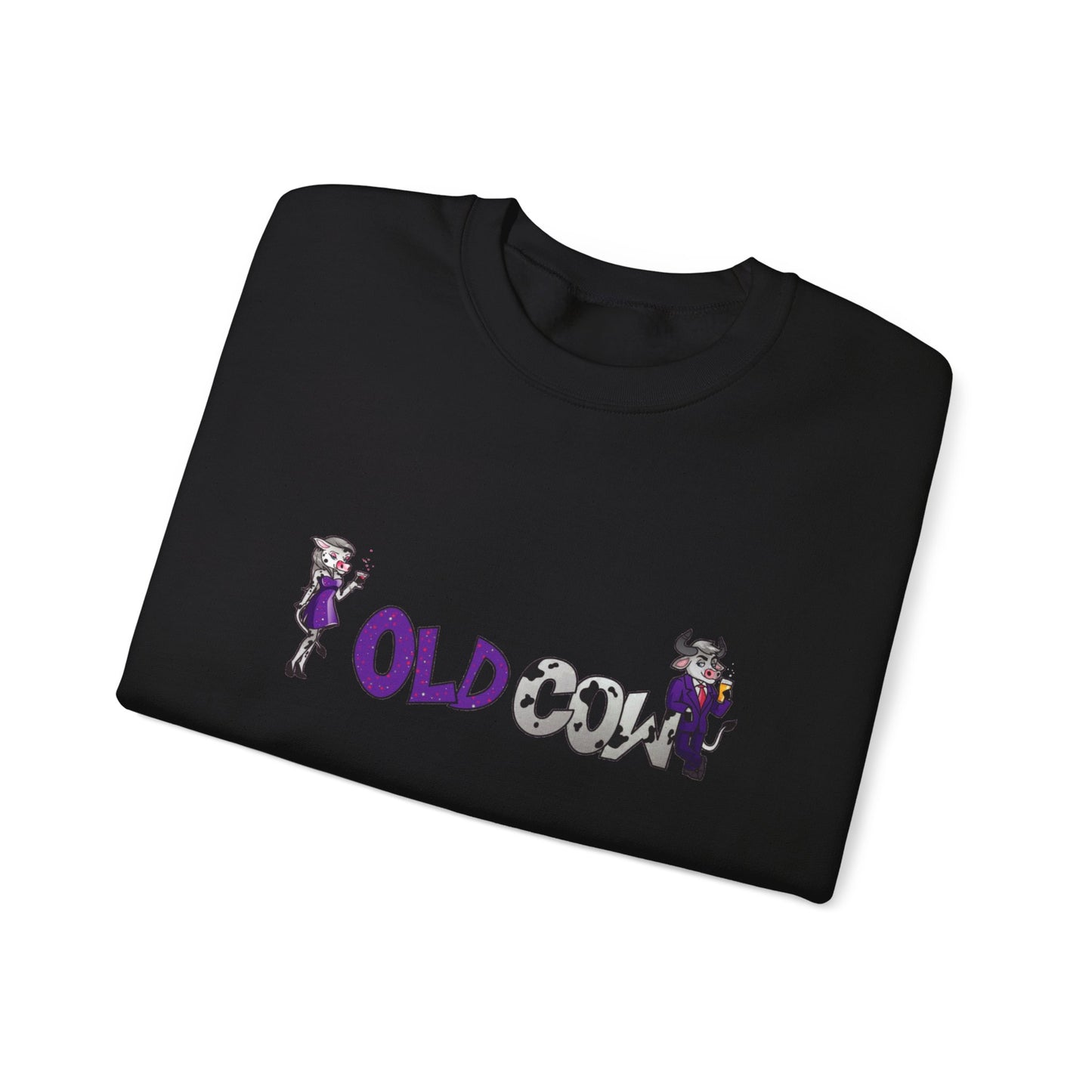 "Old Cow" Heavy Blend™ Crewneck Sweatshirt (Unisex)
