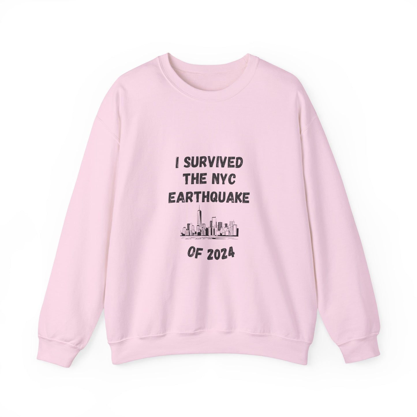 " I Survived The NYC Earthquake" Heavy Blend™ Crewneck Sweatshirt (Unisex)