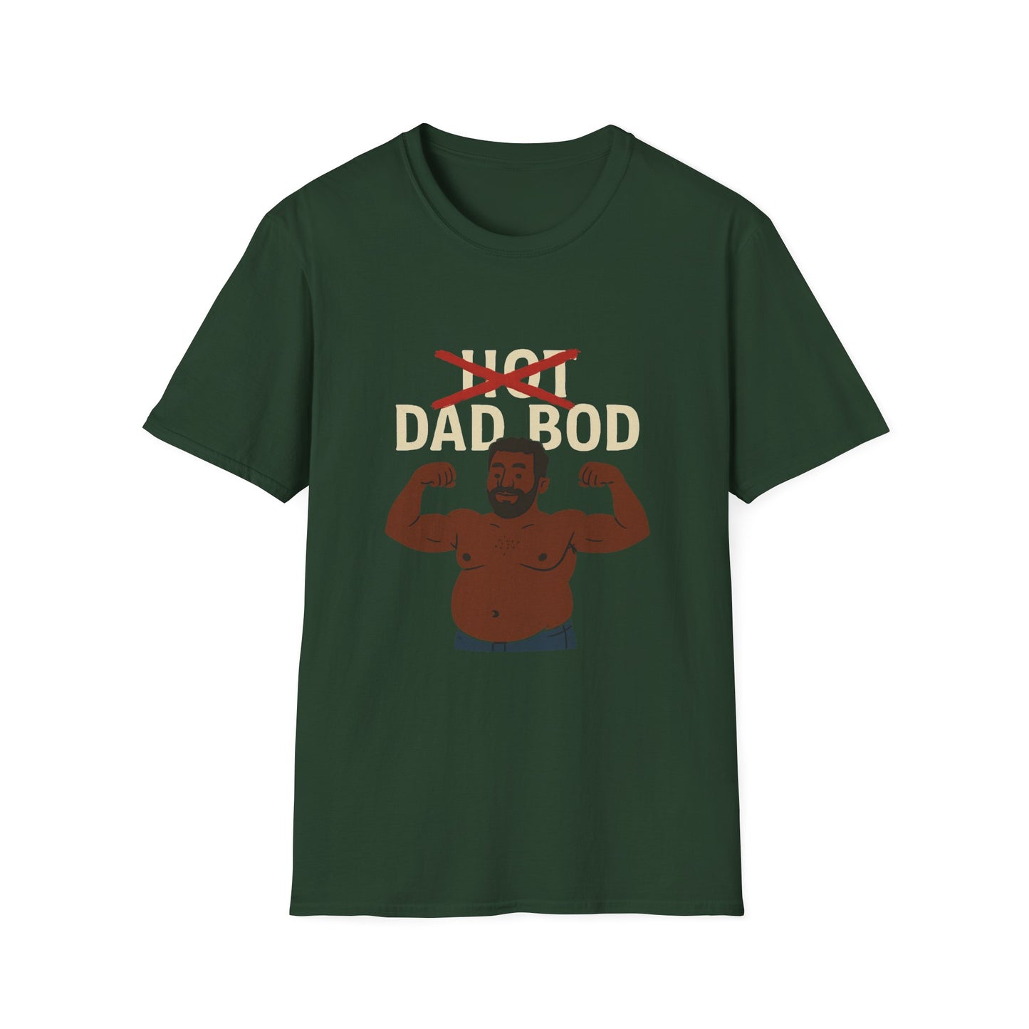 Vintage Hot Dad Bod Softstyle T-Shirt