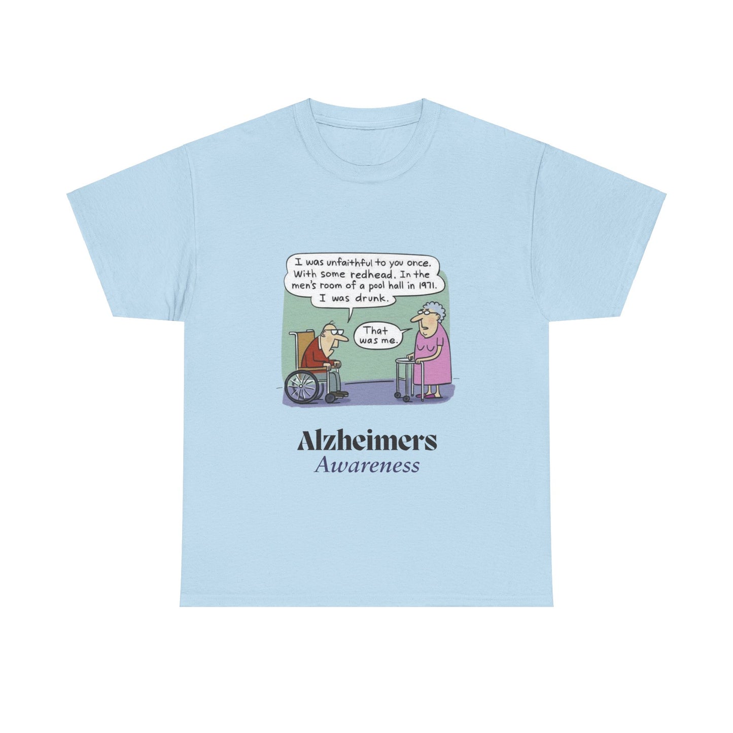 "Alzheimers Awareness" 100% Cotton T-Shirt (Unisex)