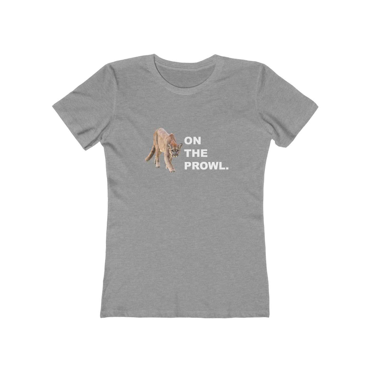 "On The Prowl" 100% Cotton Women's Boyfriend T-Shirt