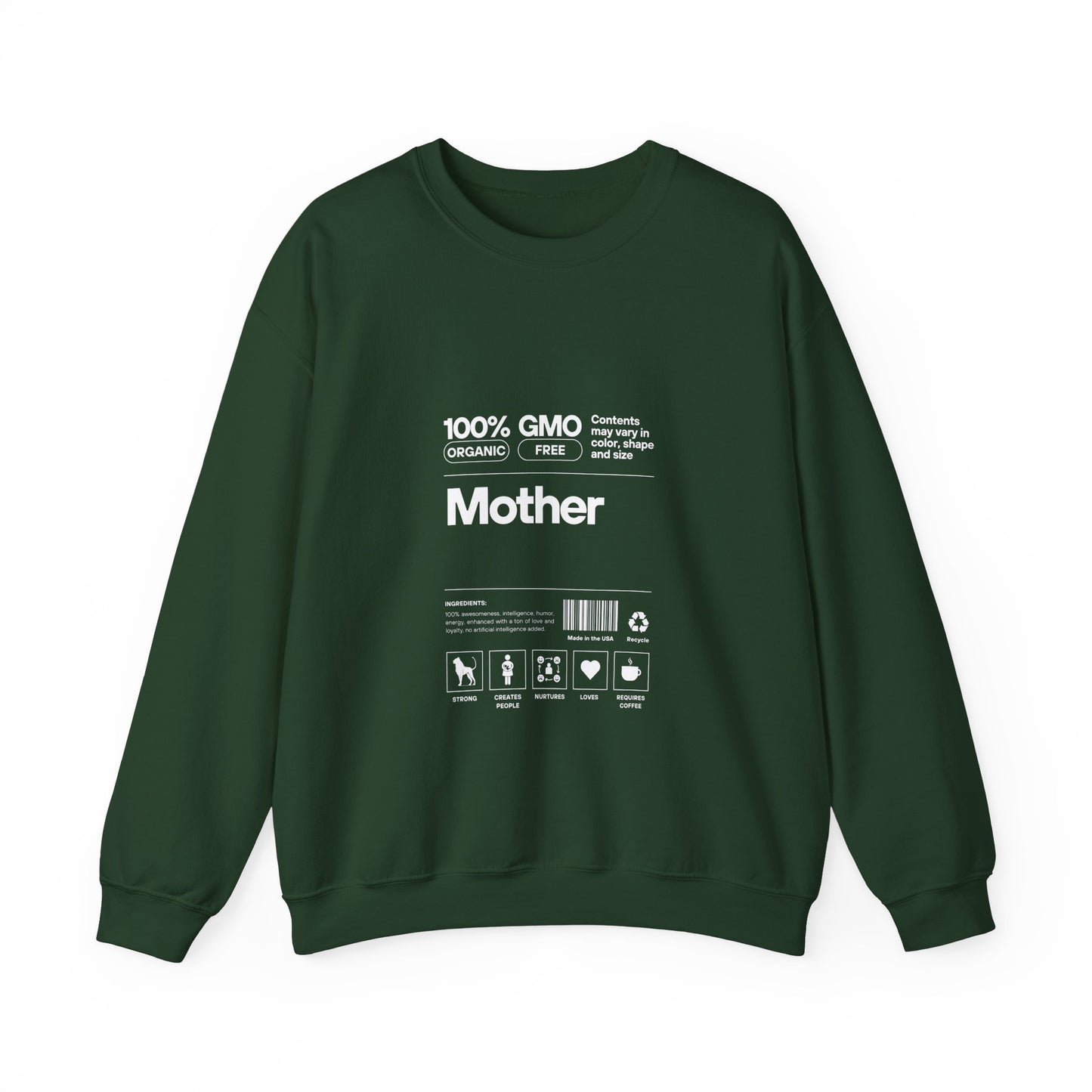 Mother" List Of Ingredients" Women's Heavy Blend™ Crewneck Sweatshirt