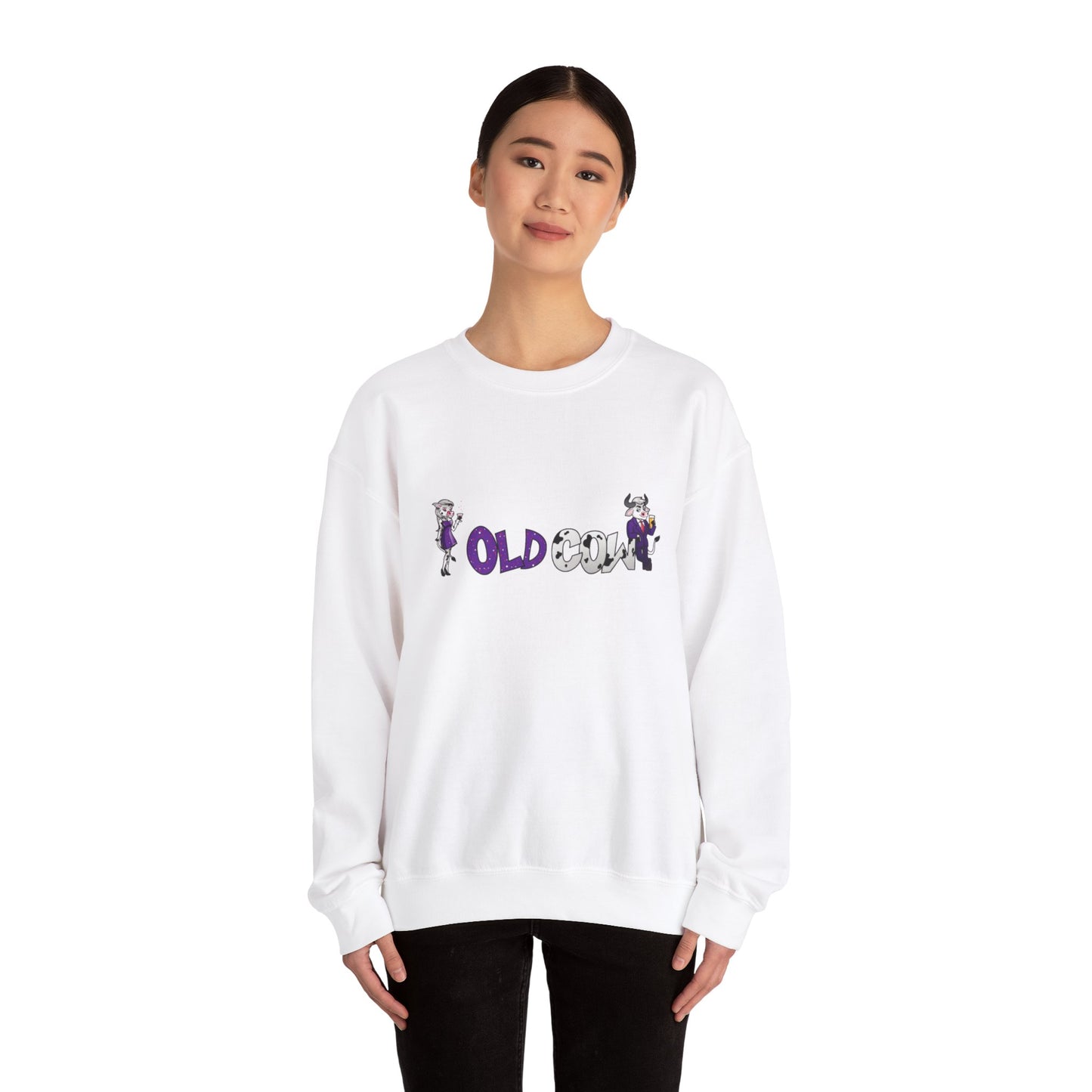 "Old Cow" Heavy Blend™ Crewneck Sweatshirt (Unisex)