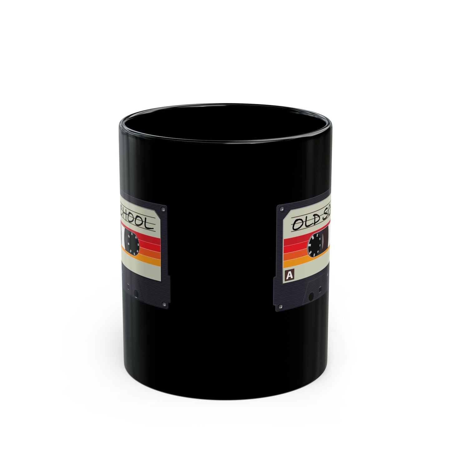 "Old School" Black Coffee Mug, 11 0z and 15 Oz