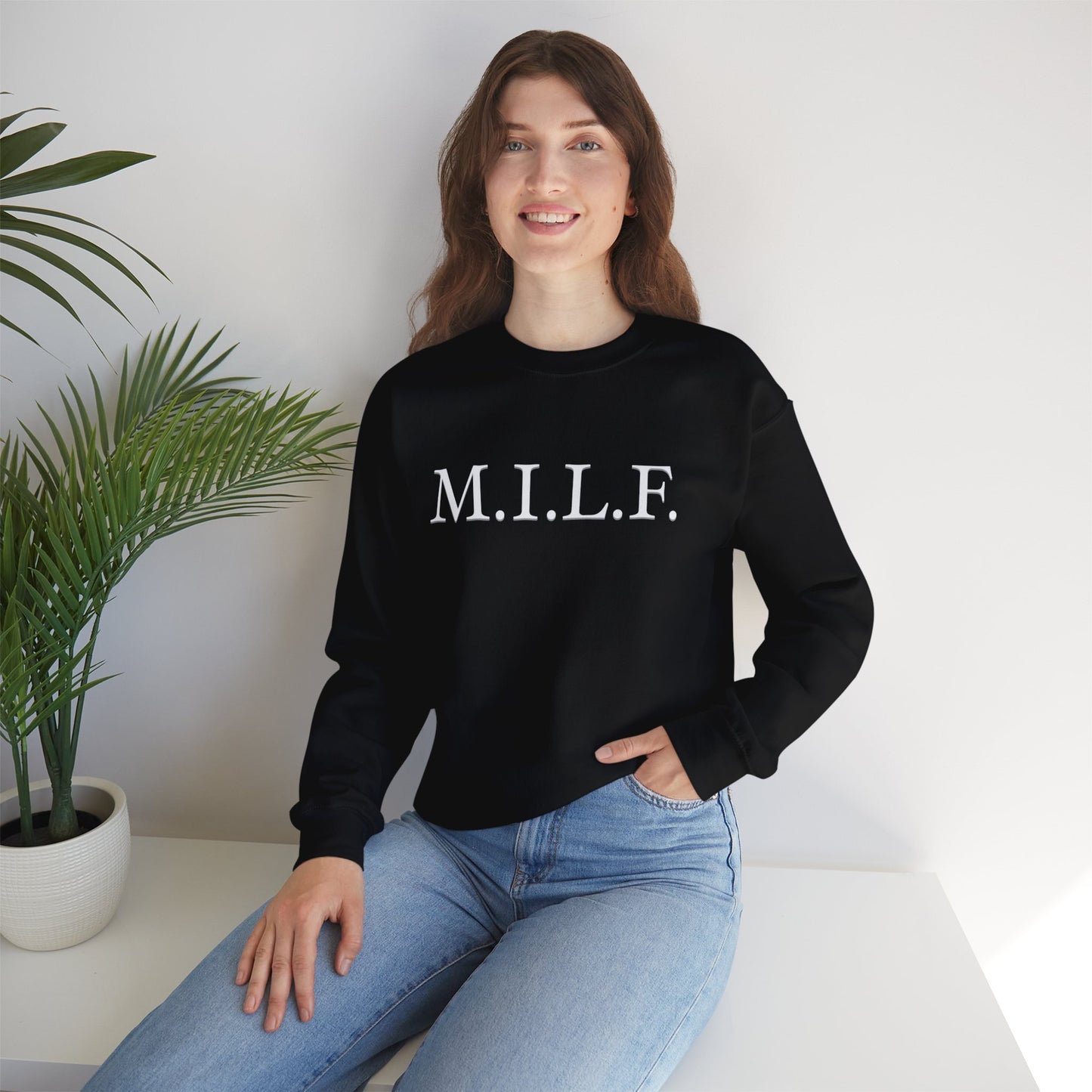M.I.L.F. Heavy Blend™ Women's Crewneck Sweatshirt