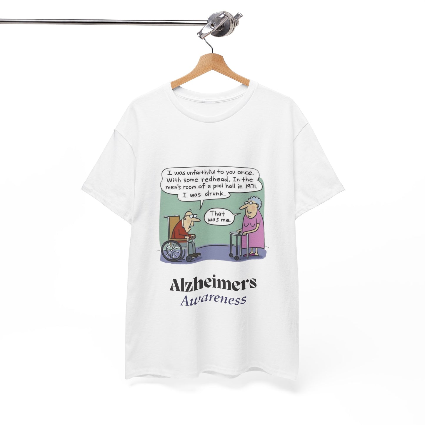 "Alzheimers Awareness" 100% Cotton T-Shirt (Unisex)