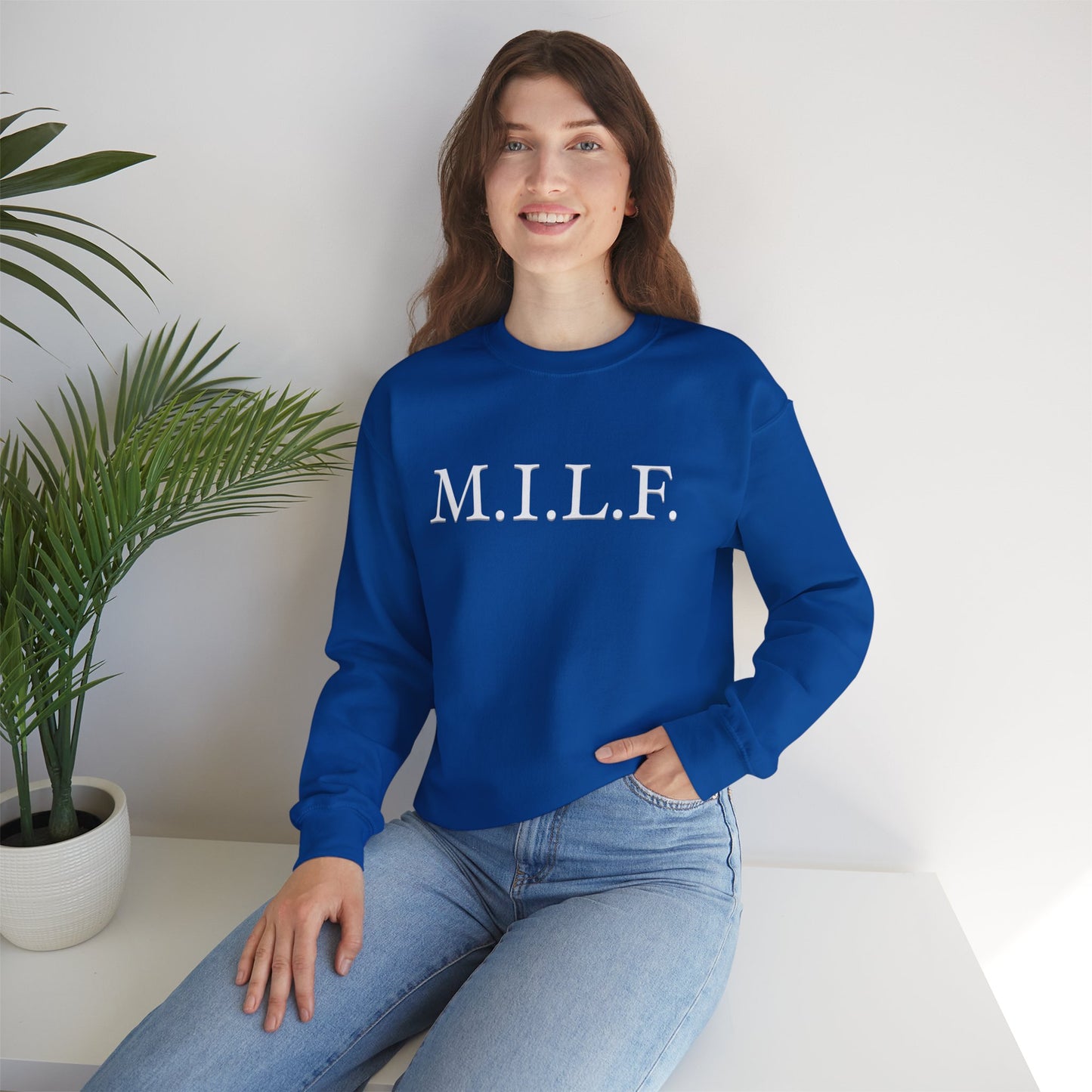 M.I.L.F. Heavy Blend™ Women's Crewneck Sweatshirt