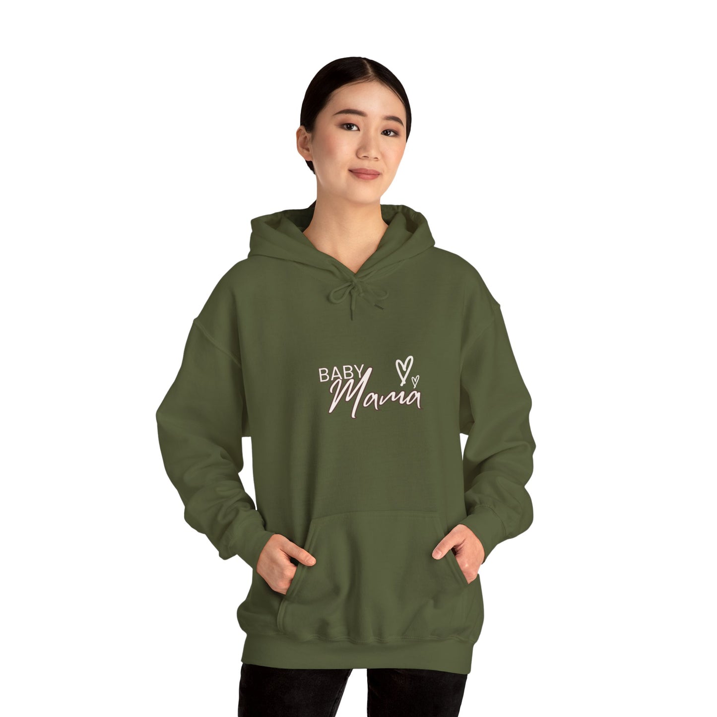 "Baby Mama" Heavy Blend™ Women's Hoodie Sweatshirt