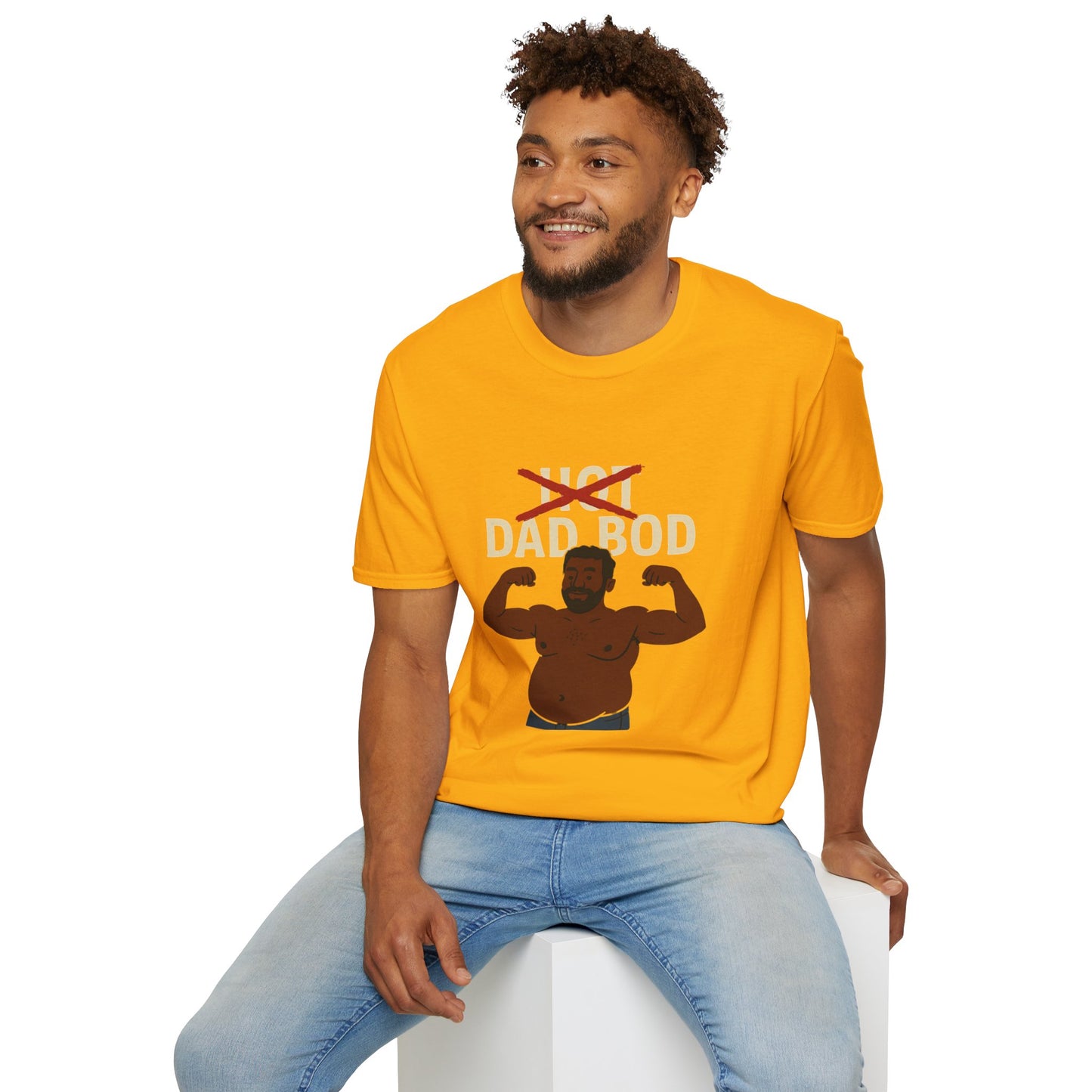 Vintage Hot Dad Bod Softstyle T-Shirt