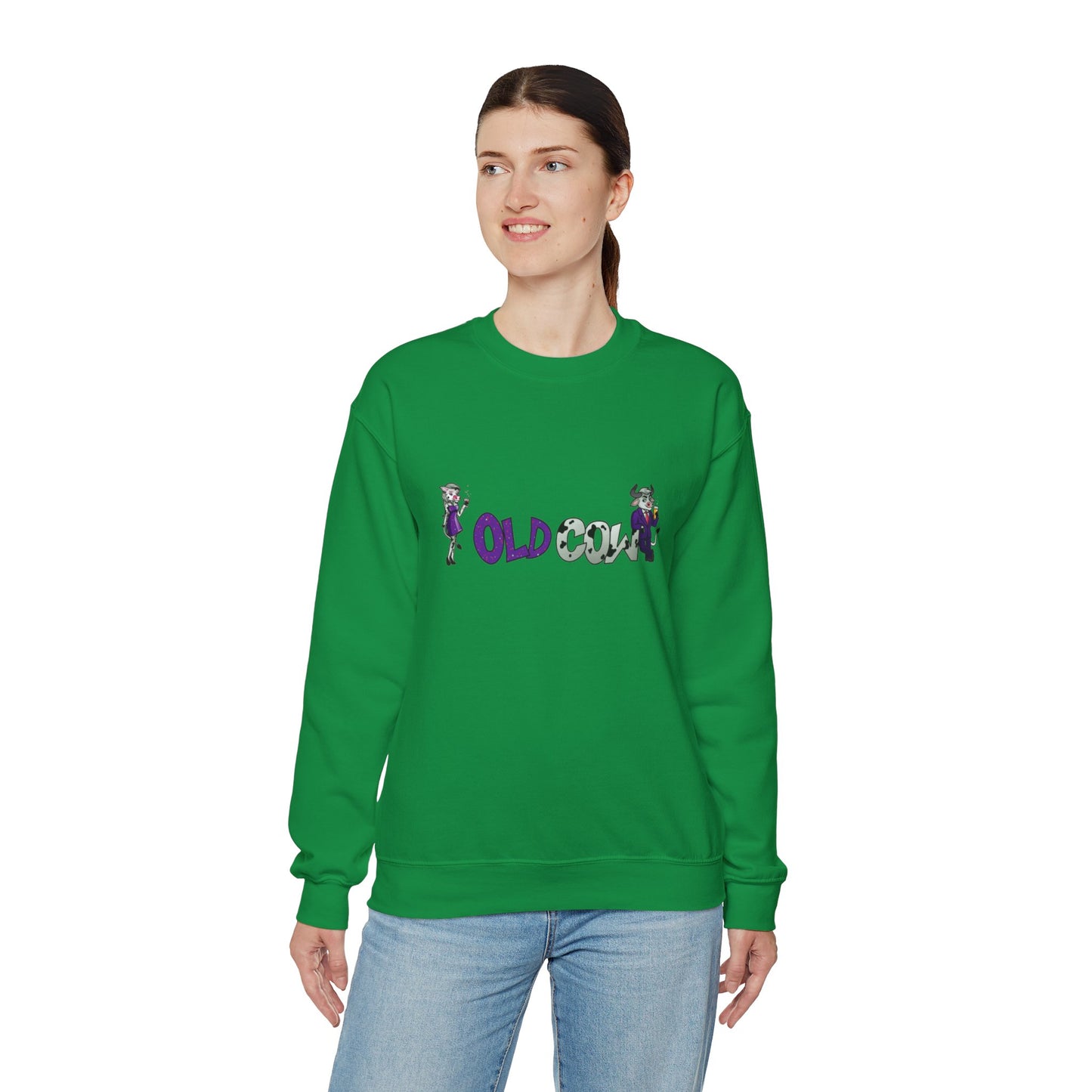 "Old Cow" Heavy Blend™ Crewneck Sweatshirt (Unisex)