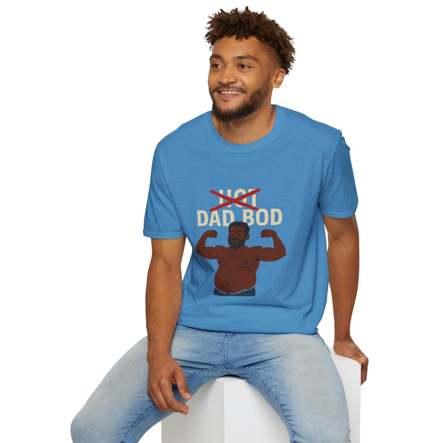 Vintage Hot Dad Bod Softstyle T-Shirt