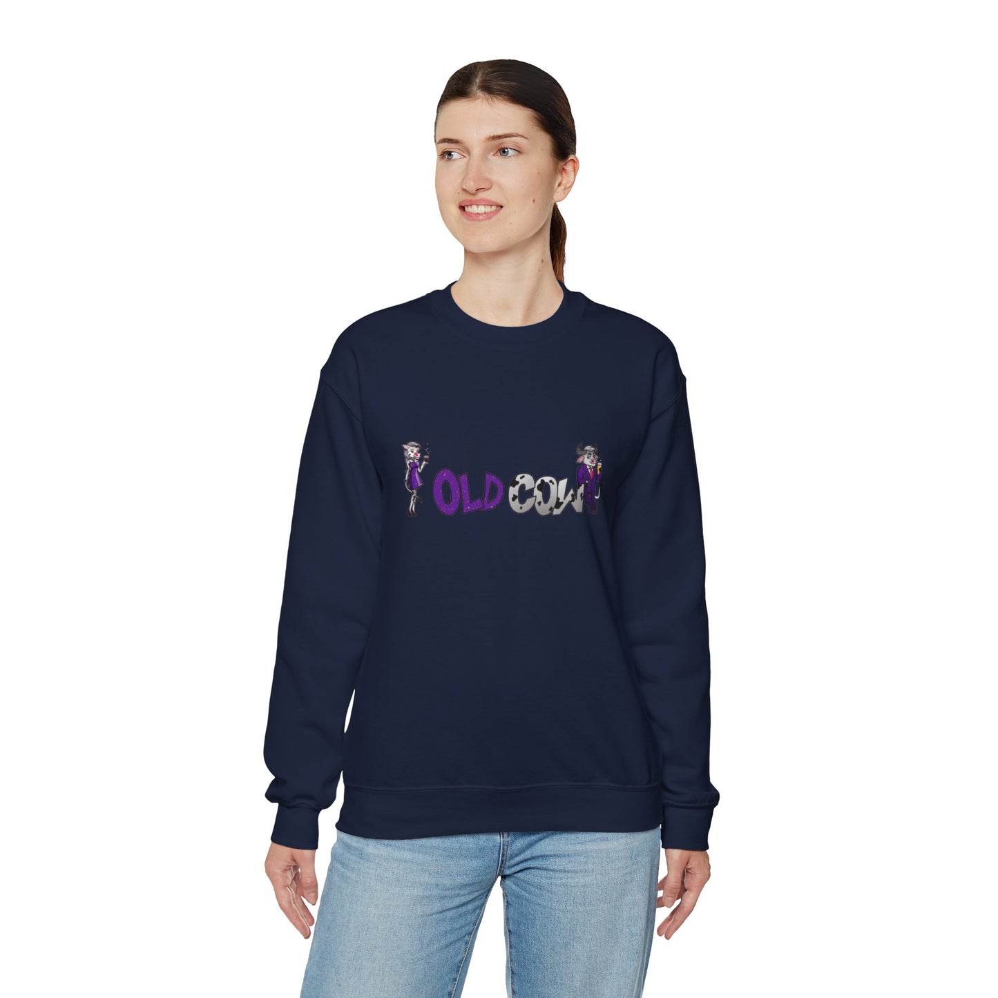 "Old Cow" Heavy Blend™ Crewneck Sweatshirt (Unisex)
