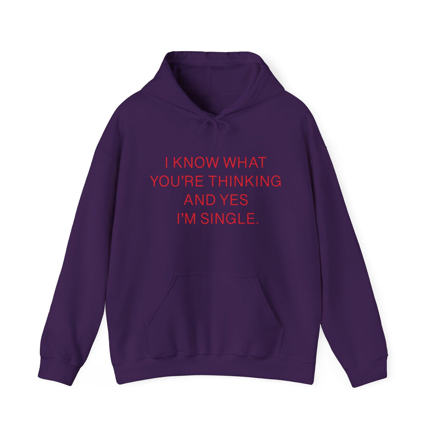 "I Am Single" Heavy Blend™ Hoodie Sweatshirt (Unisex)