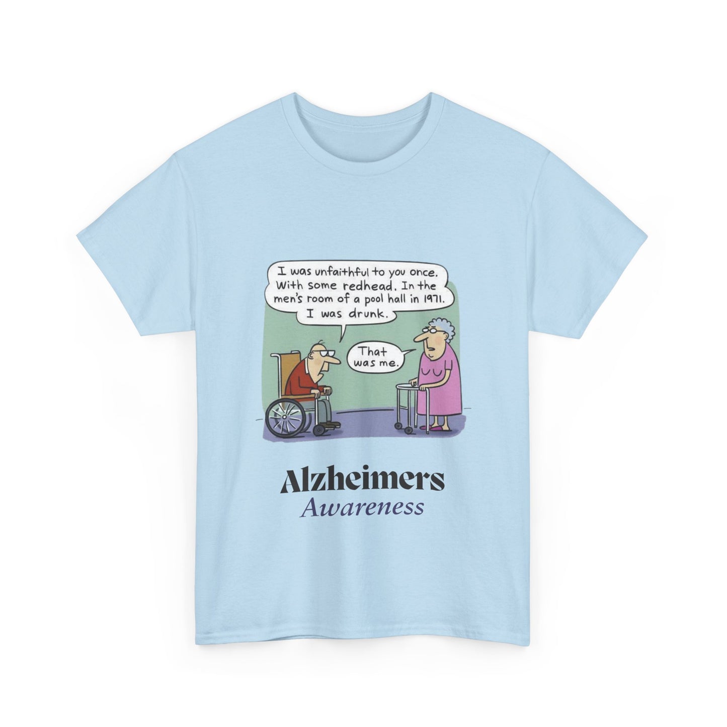 "Alzheimers Awareness" 100% Cotton T-Shirt (Unisex)