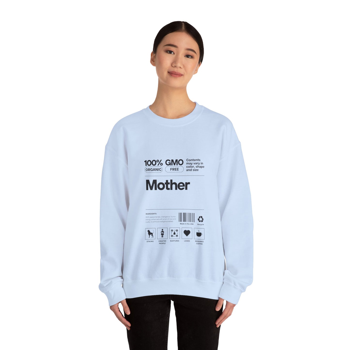 "Mother" List Of Ingredients Women's Heavy Blend™ Crewneck Sweatshirt