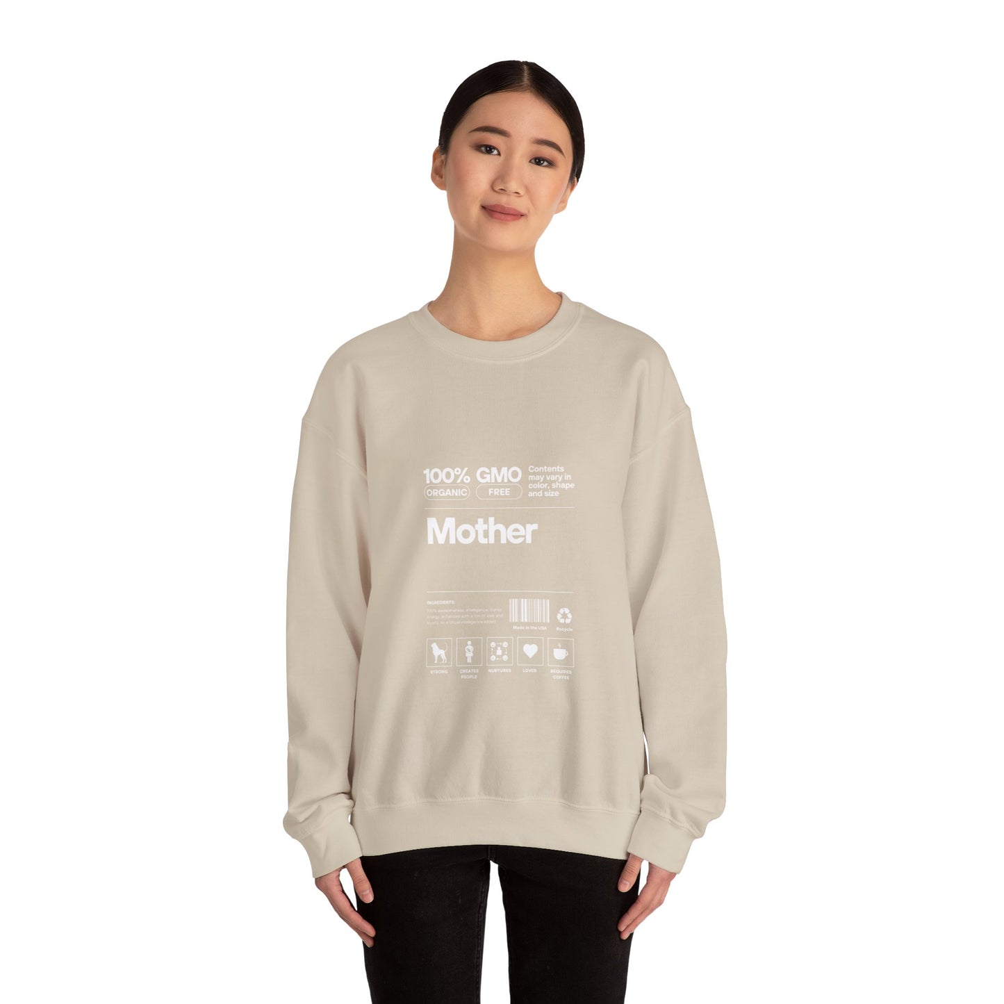 Mother" List Of Ingredients" Women's Heavy Blend™ Crewneck Sweatshirt