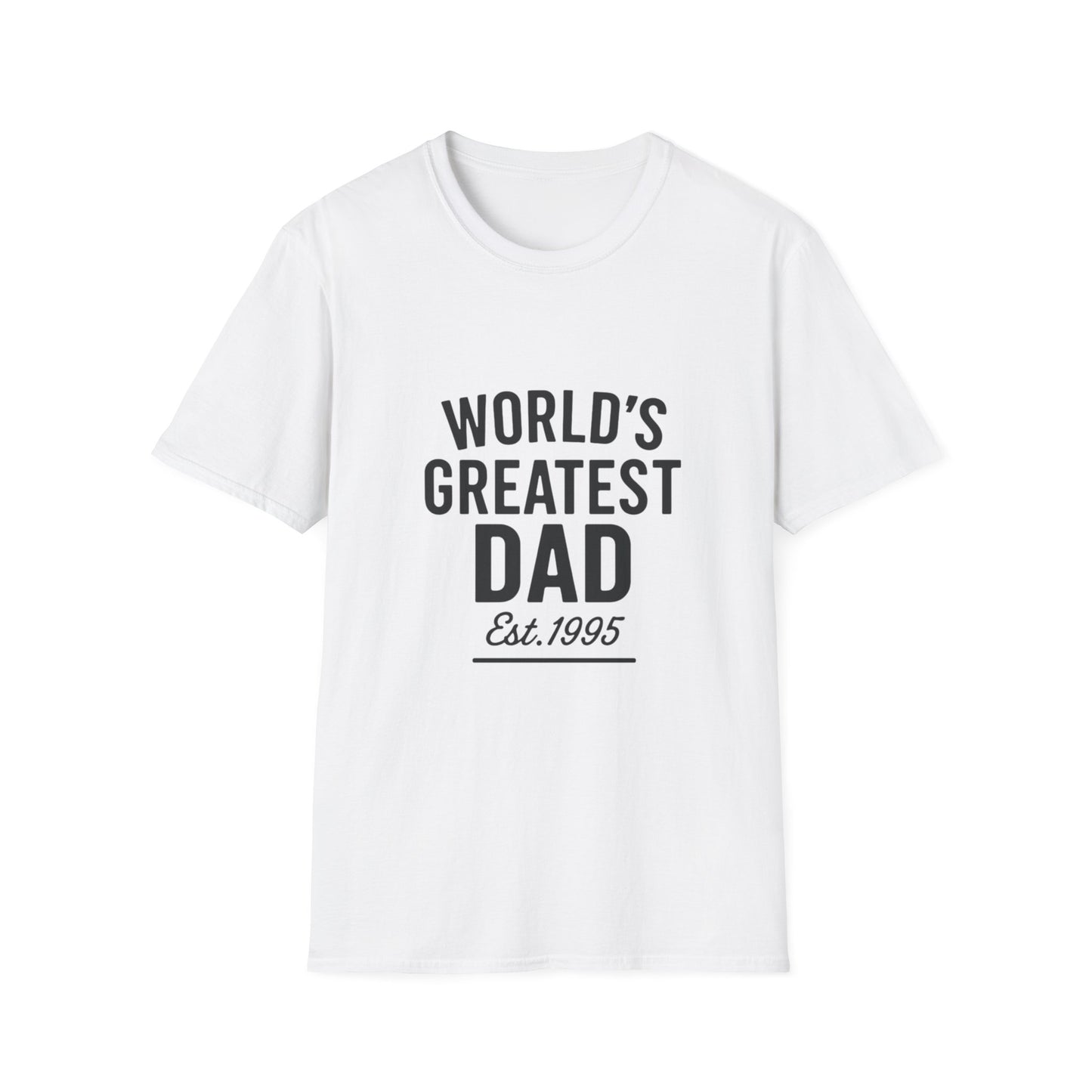 Vintage World's Greatest Dad Est 1995 Softstyle T-Shirt