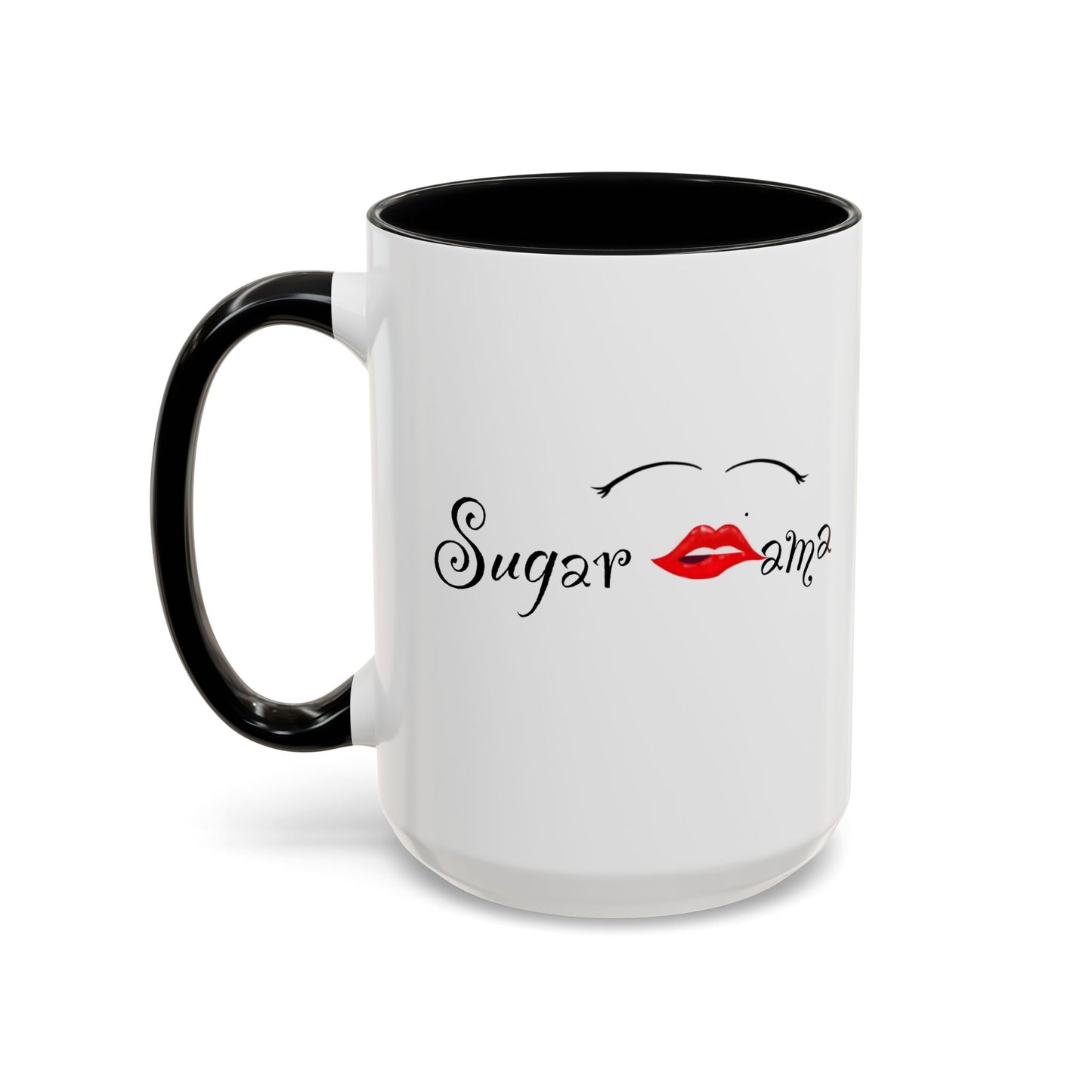 "Sugar Mama" Accent Coffee Mug, 11 Oz and 15 Oz