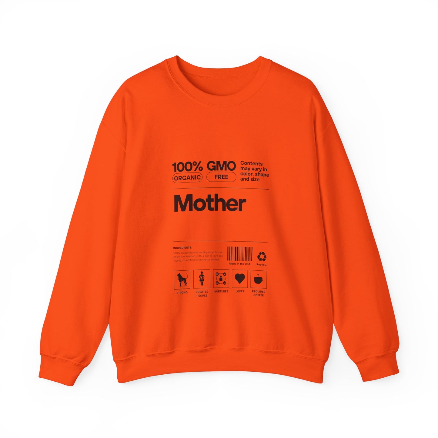 "Mother" List Of Ingredients Women's Heavy Blend™ Crewneck Sweatshirt