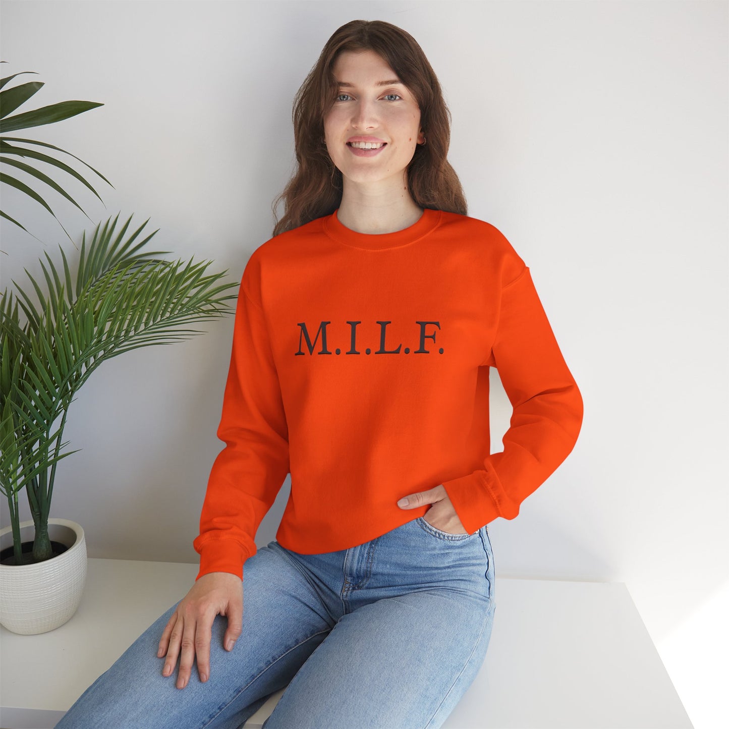 M.I.L.F. Heavy Blend™ Women's Crewneck Sweatshirt