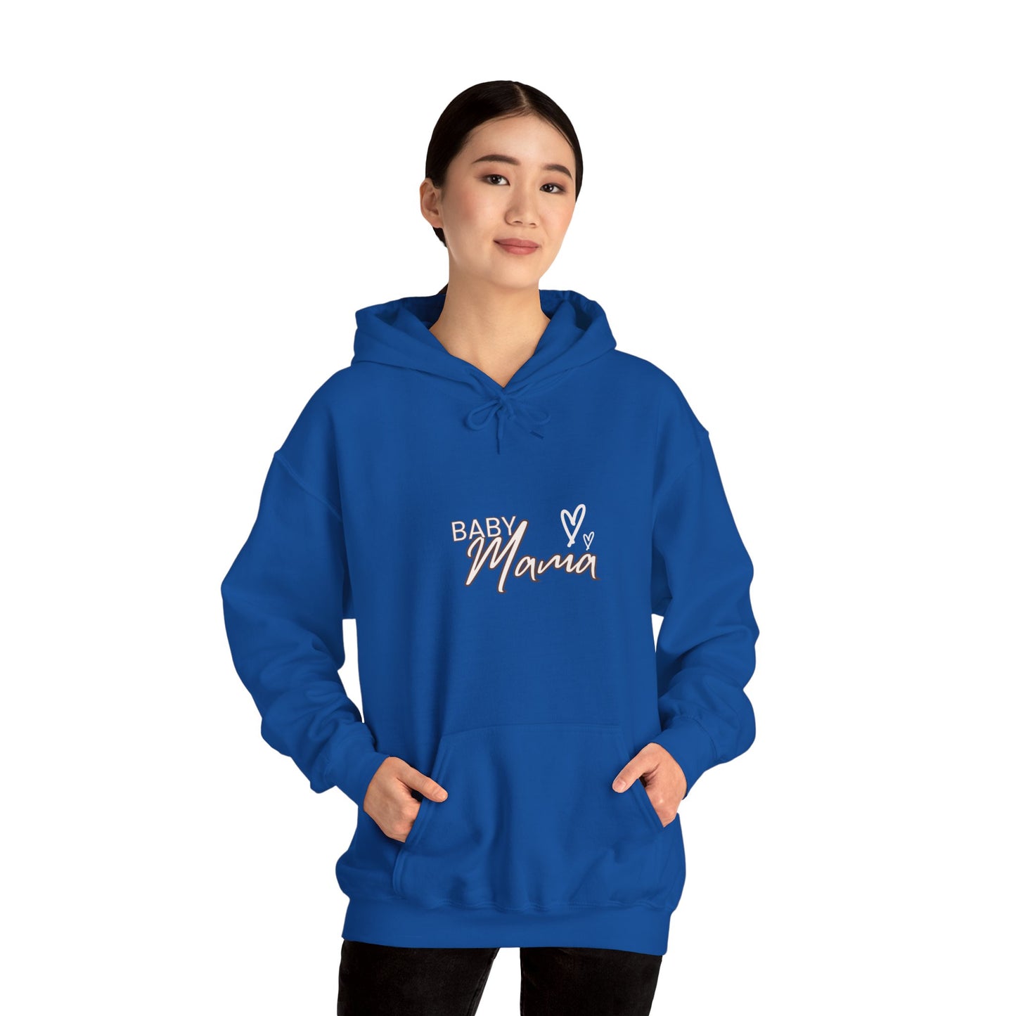 "Baby Mama" Heavy Blend™ Women's Hoodie Sweatshirt