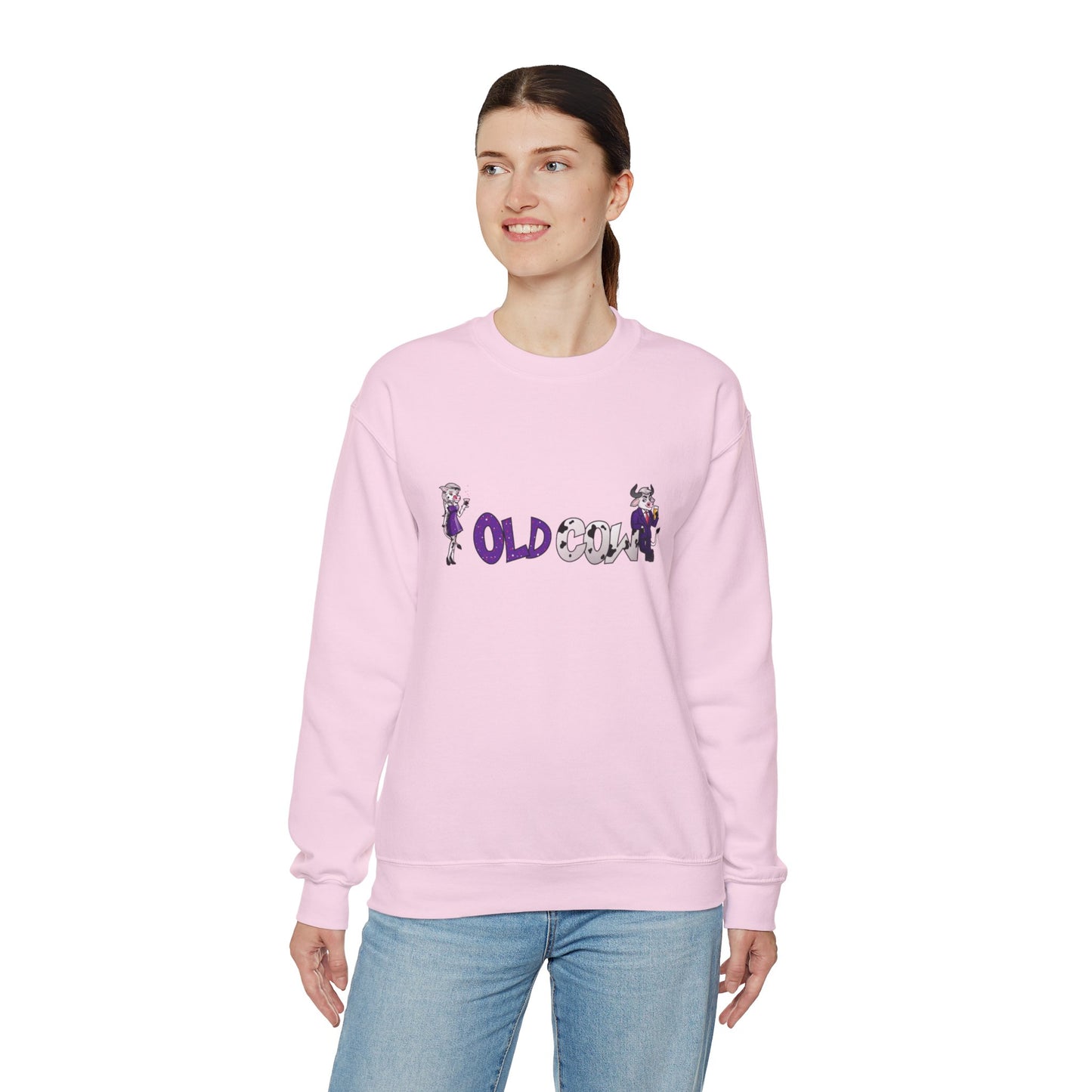"Old Cow" Heavy Blend™ Crewneck Sweatshirt (Unisex)