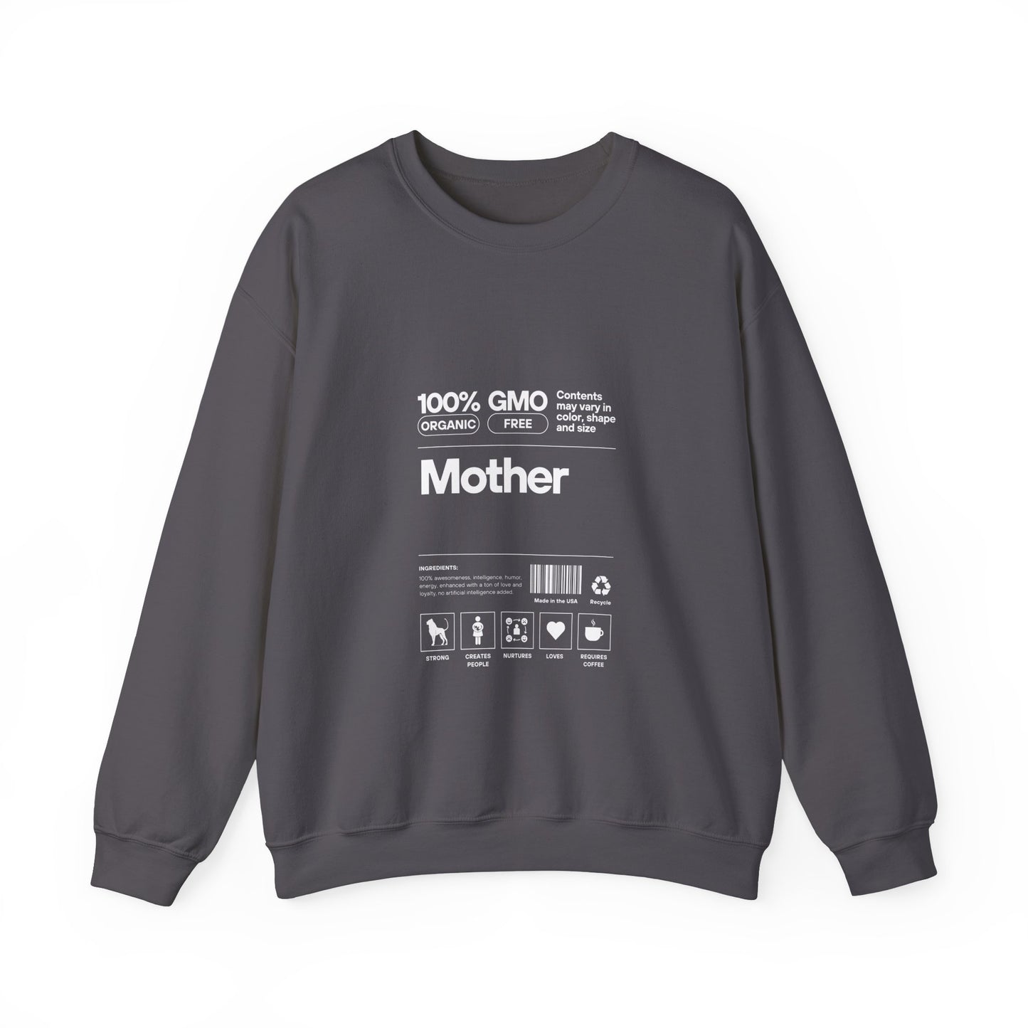 Mother" List Of Ingredients" Women's Heavy Blend™ Crewneck Sweatshirt