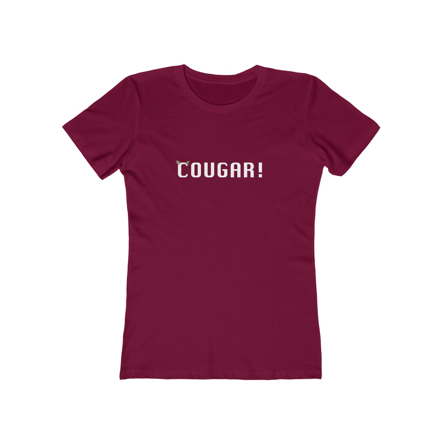 "Cougar" 100% Cotton Women's Boyfriend T-Shirt