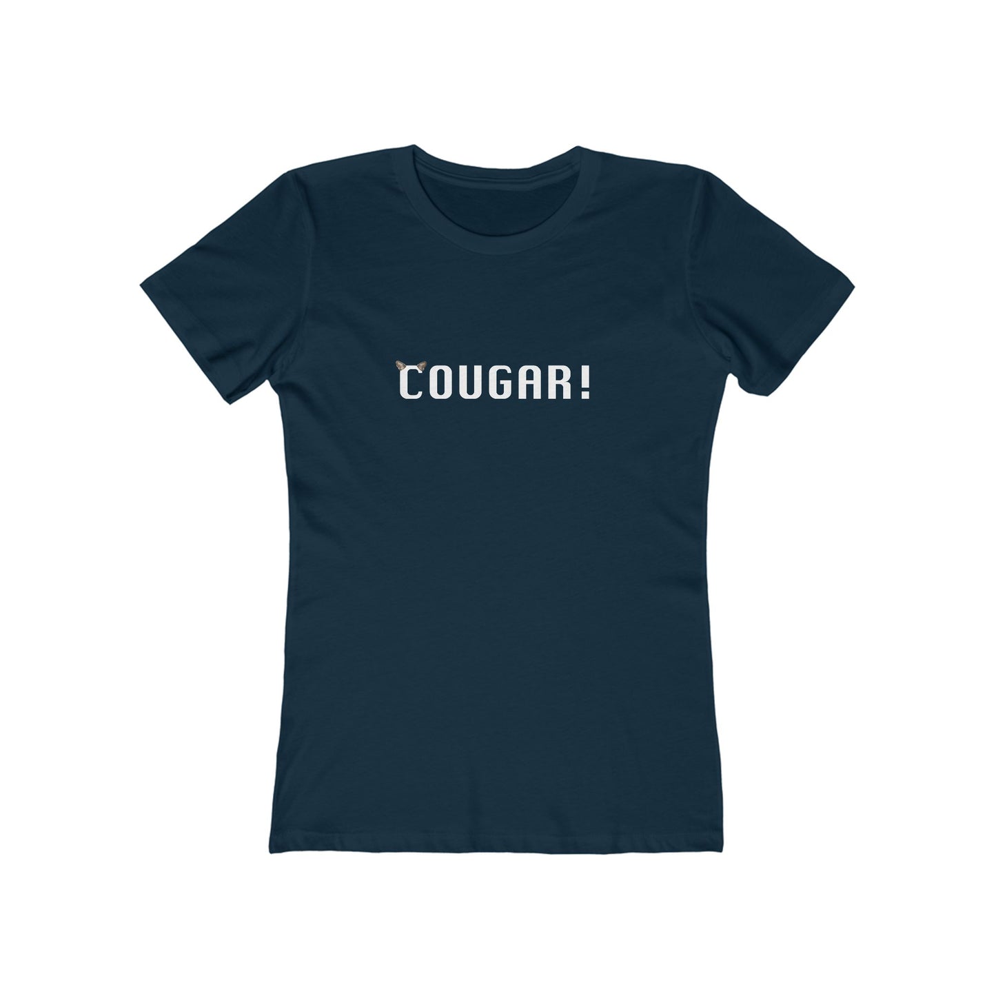 "Cougar" 100% Cotton Women's Boyfriend T-Shirt
