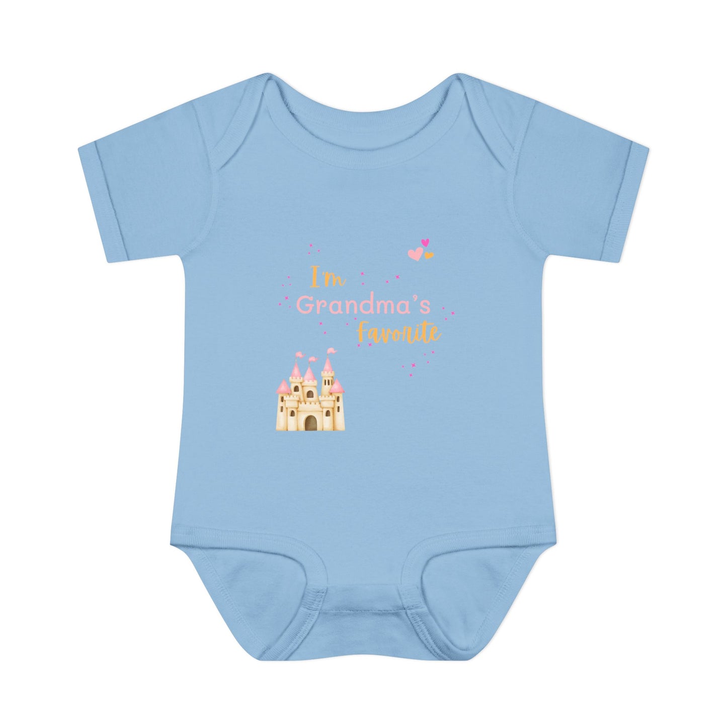 "I'm Grandma's Favorite" 100% Cotton Rib Infant Onesie (Unisex)