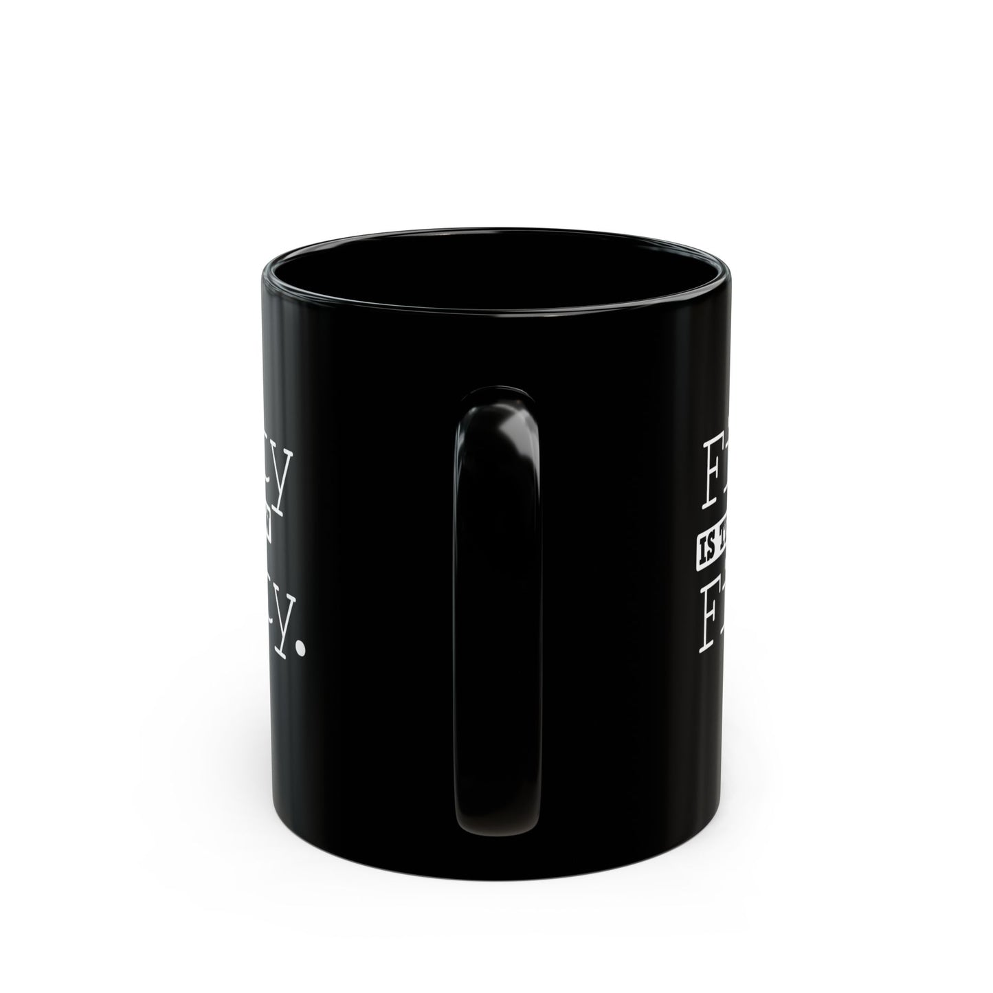 "Fifty Is The New Fifty" Black Coffee Mug, 11 0z and 15 Oz