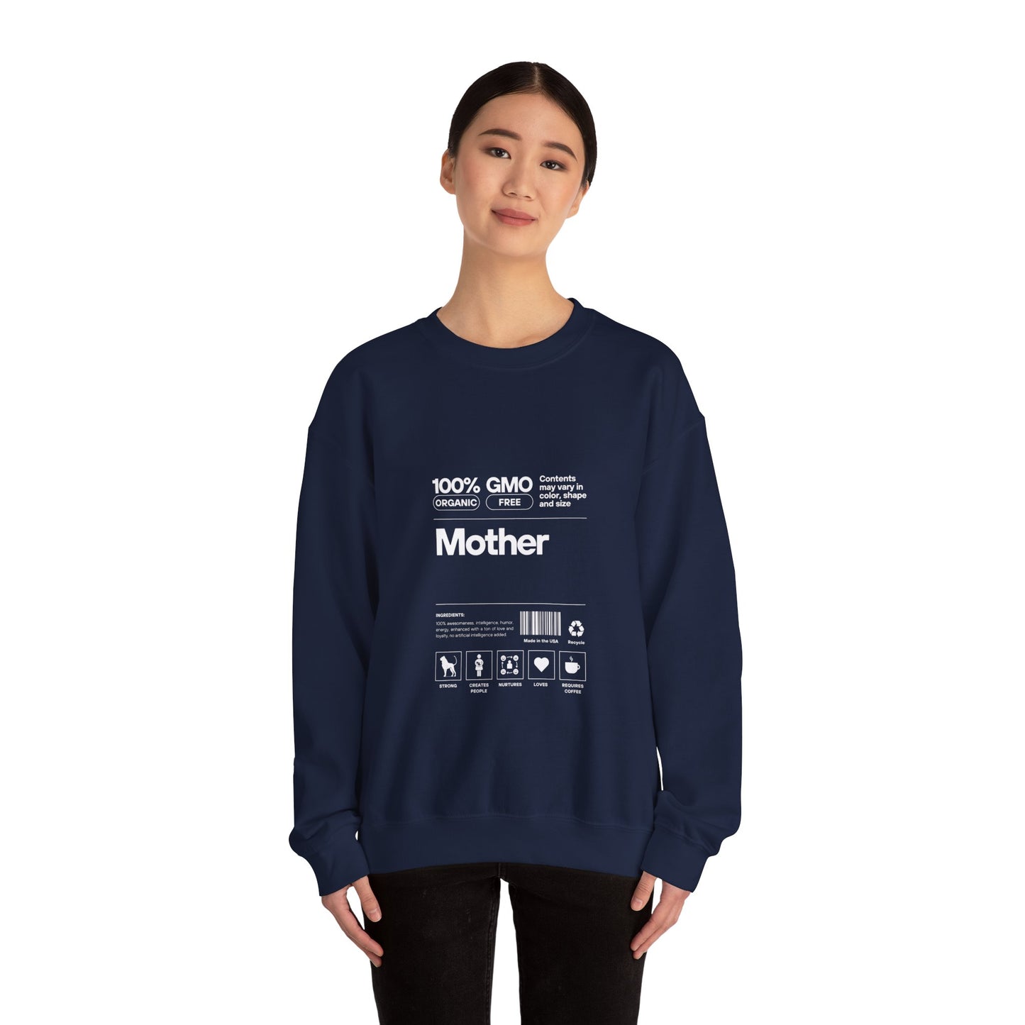 Mother" List Of Ingredients" Women's Heavy Blend™ Crewneck Sweatshirt