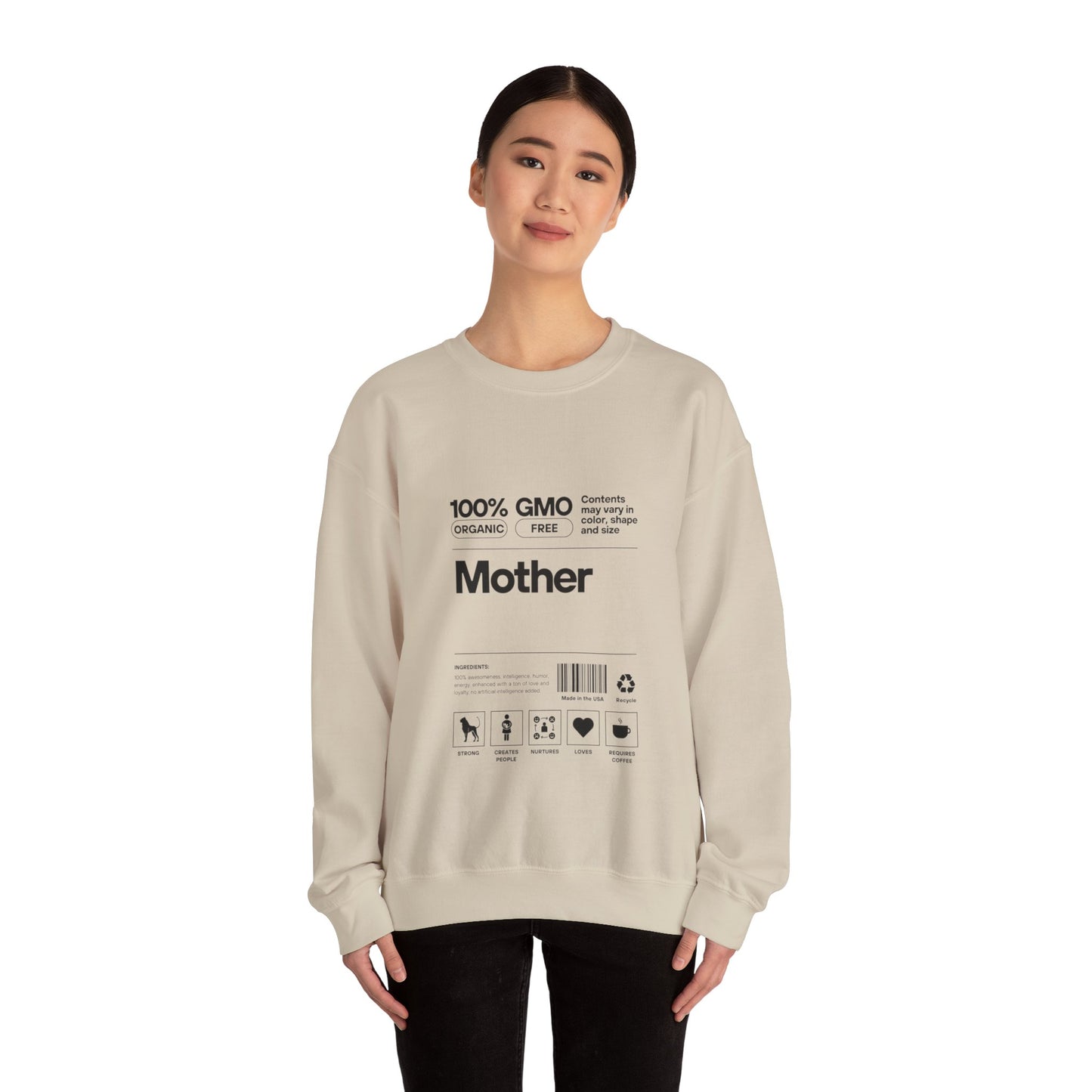 "Mother" List Of Ingredients Women's Heavy Blend™ Crewneck Sweatshirt