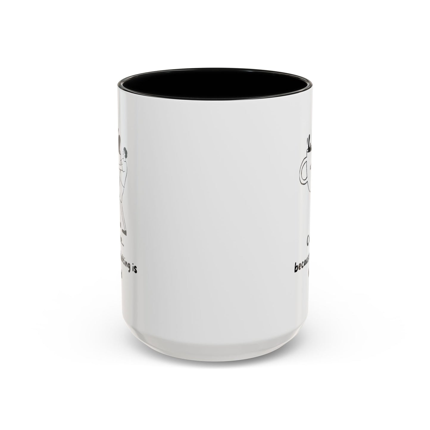 "Coffee, Because Adulting Is Hard" Accent Coffee Mug, 11 oz and 15 oz