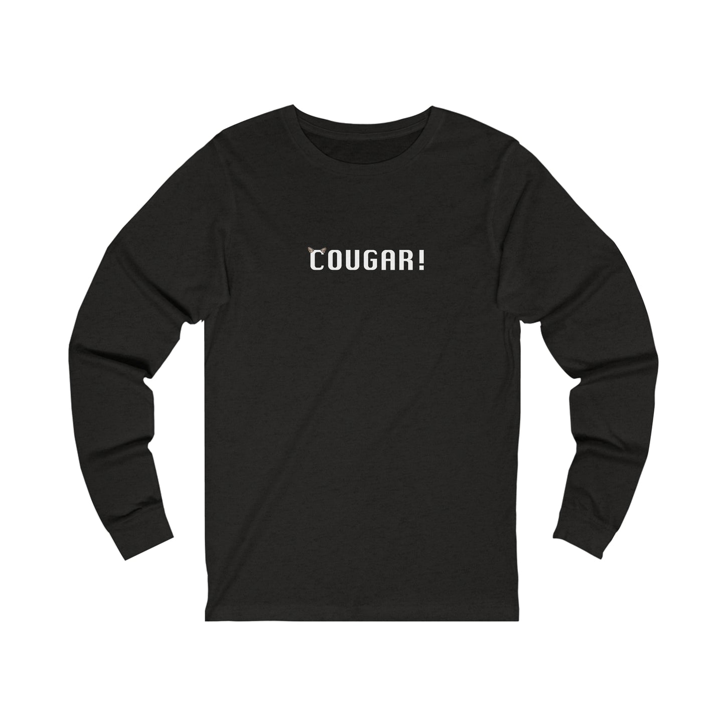 "Cougar" 100% Cotton Women's Long Sleeve Crew Neck T-Shirt