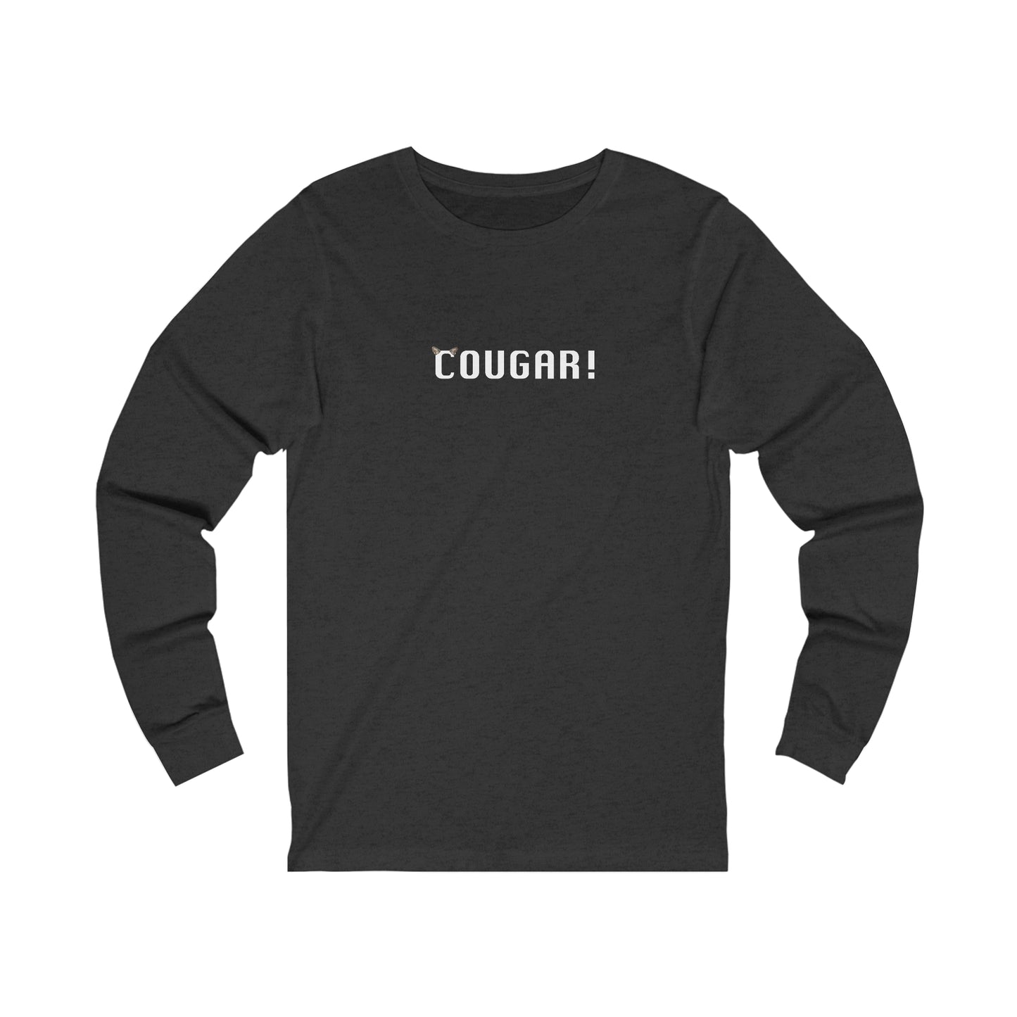 "Cougar" 100% Cotton Women's Long Sleeve Crew Neck T-Shirt