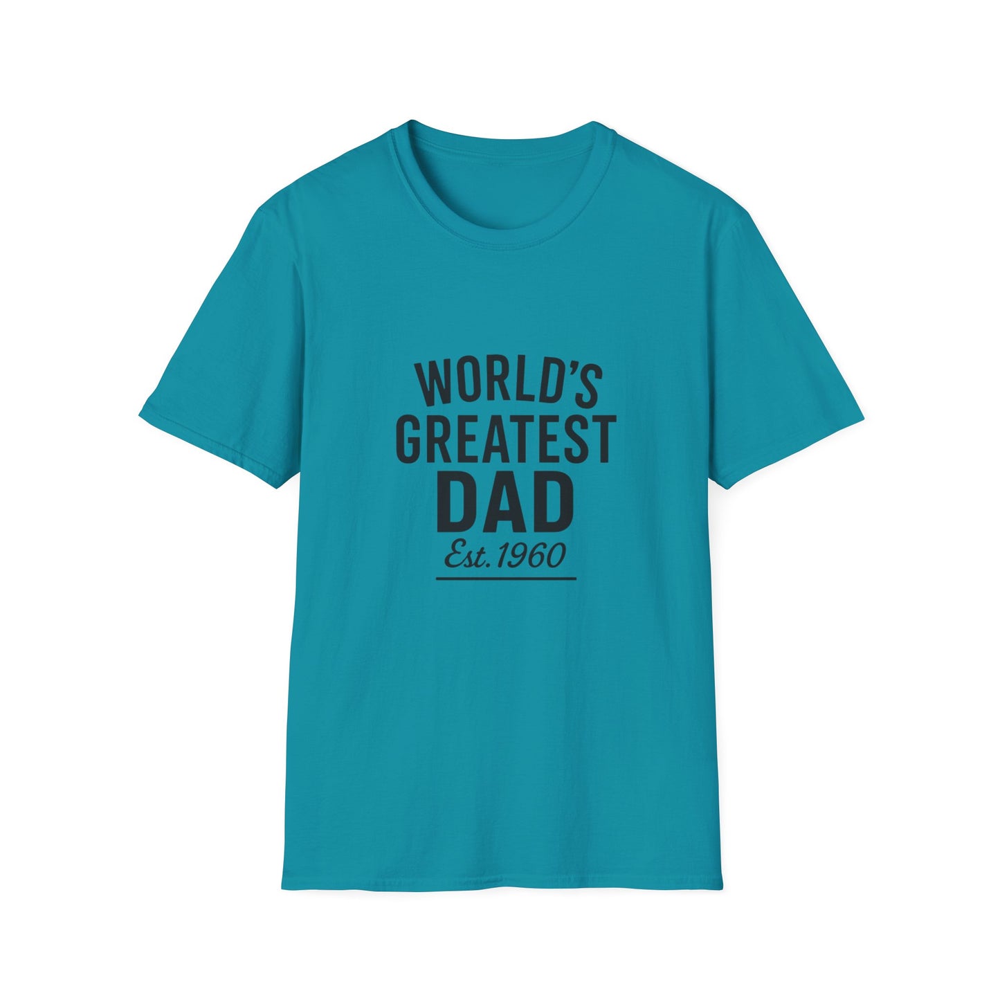 Vintage World's Greatest Dad Est 1960 Softstyle T-Shirt