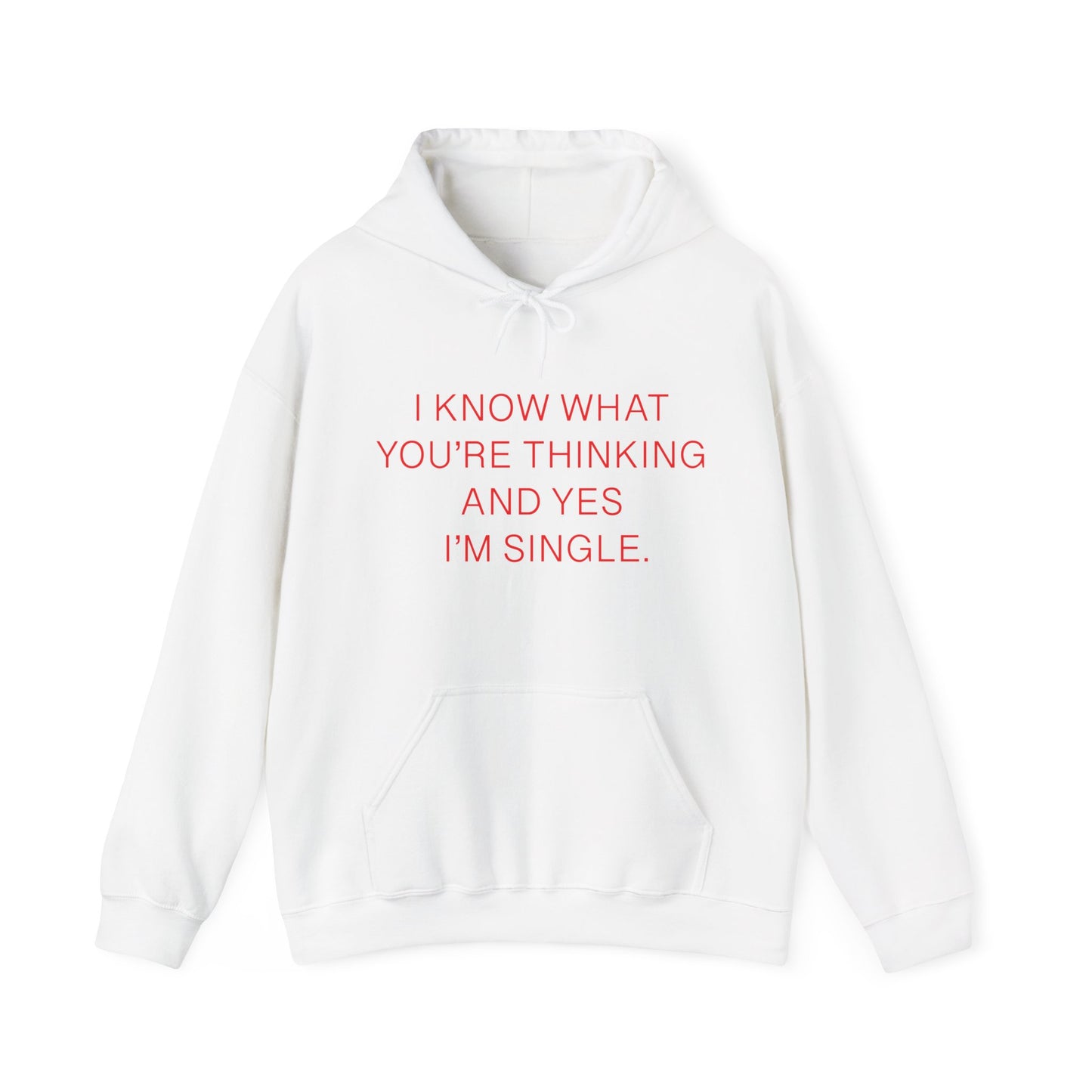 "I Am Single" Heavy Blend™ Hoodie Sweatshirt (Unisex)
