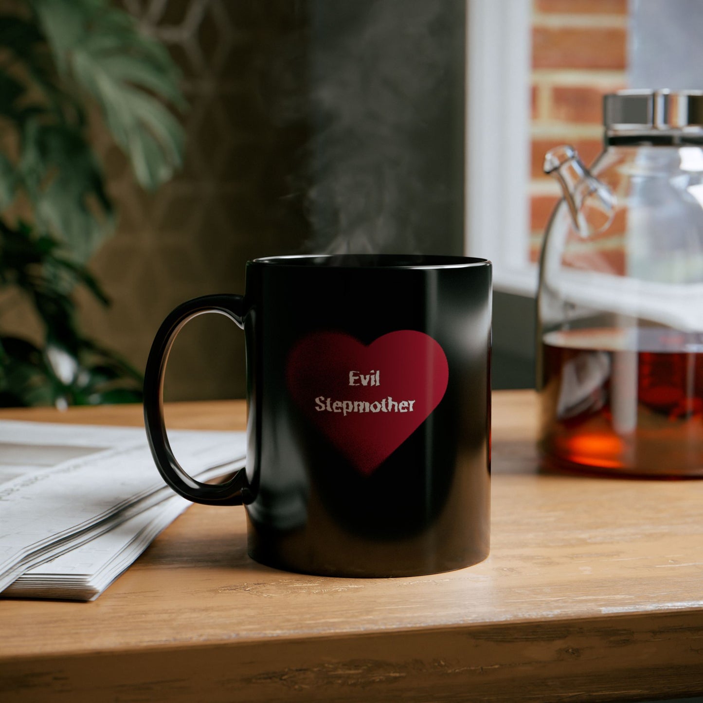 "Evil Stepmother" Black Coffee Mug, 11 0z and 15 Oz