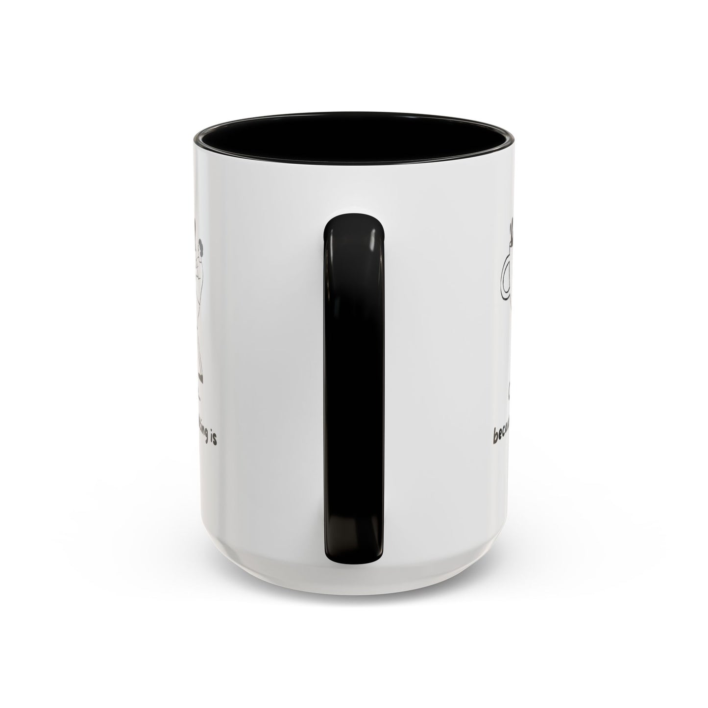 "Coffee, Because Adulting Is Hard" Accent Coffee Mug, 11 oz and 15 oz