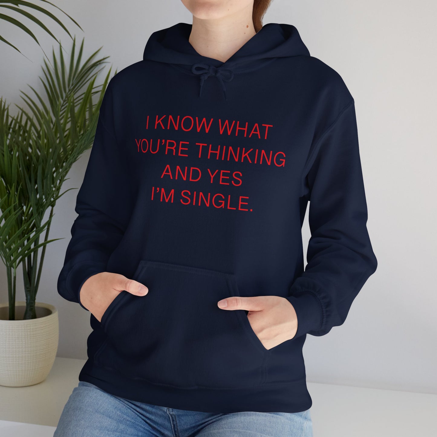 "I Am Single" Heavy Blend™ Hoodie Sweatshirt (Unisex)
